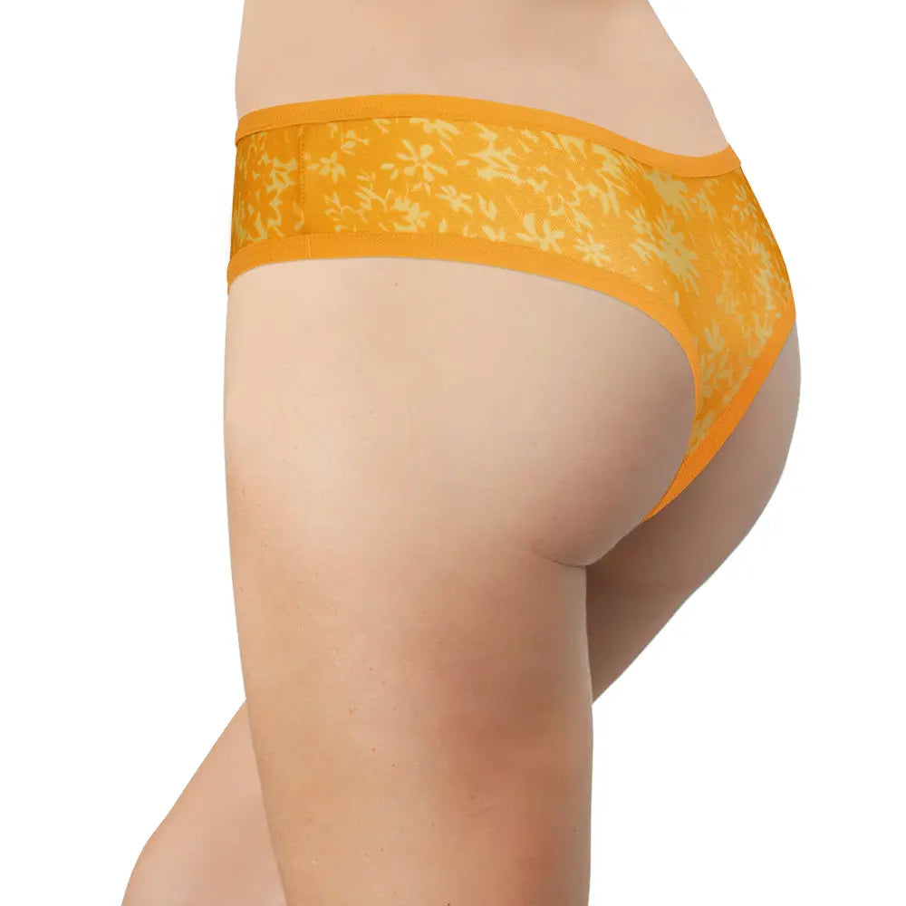 Sunny Poppy Mesh Thong – Lightweight & XS–2X - Be Bliss Boutique