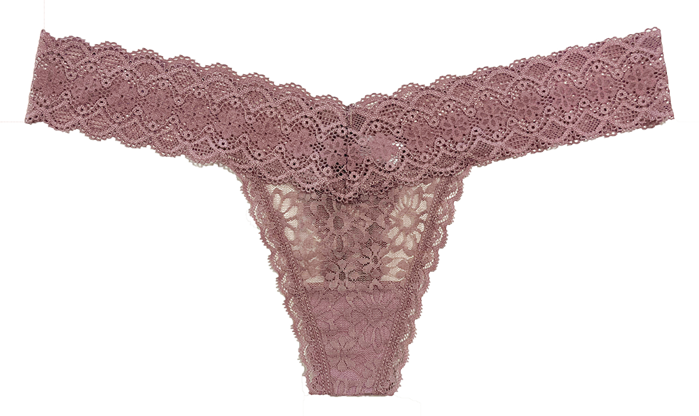 V-Front Lace Thong - Be Bliss Boutique