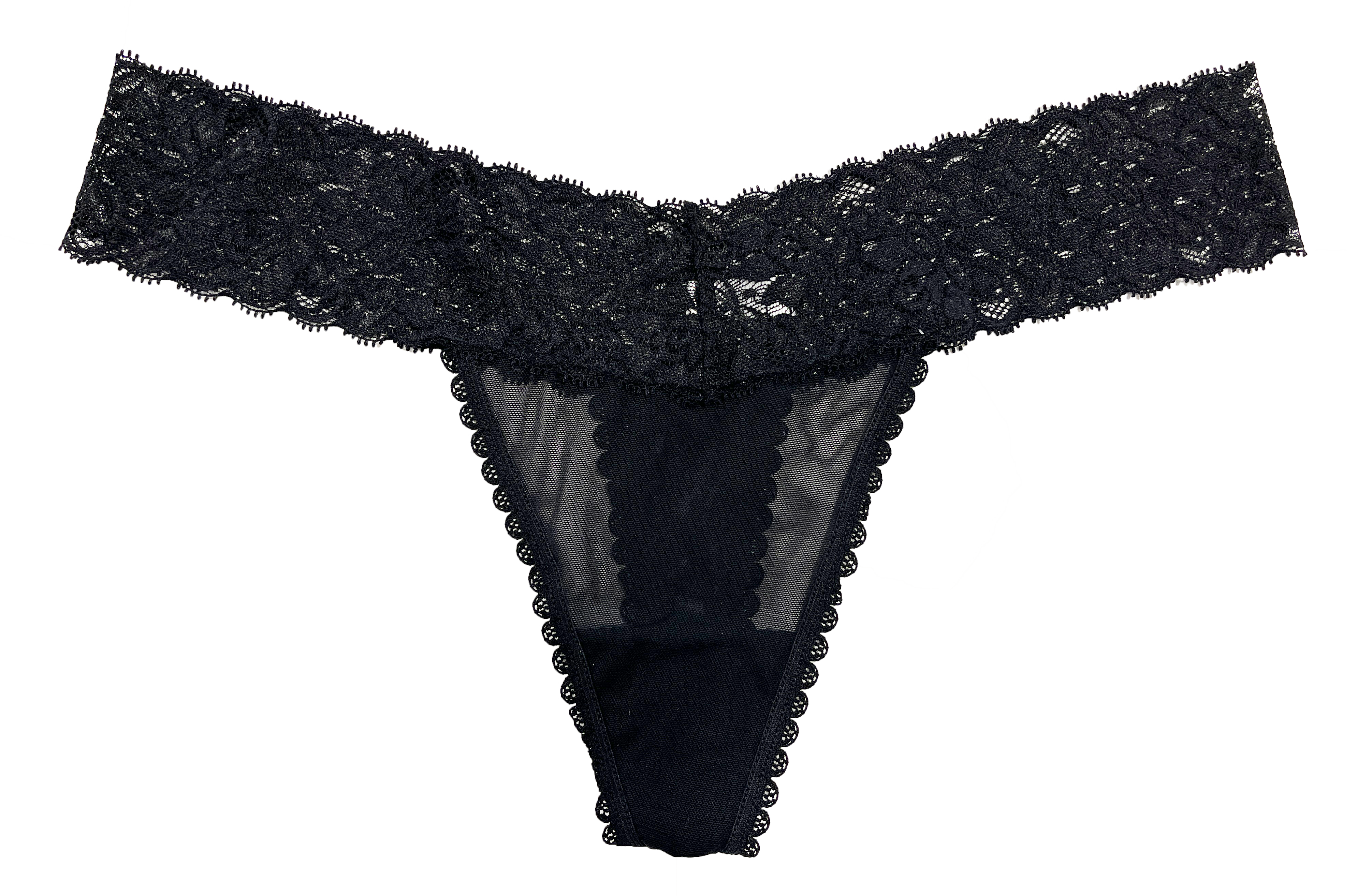 Mesh and Lace Classic Thong, XS- 2X - Be Bliss Boutique
