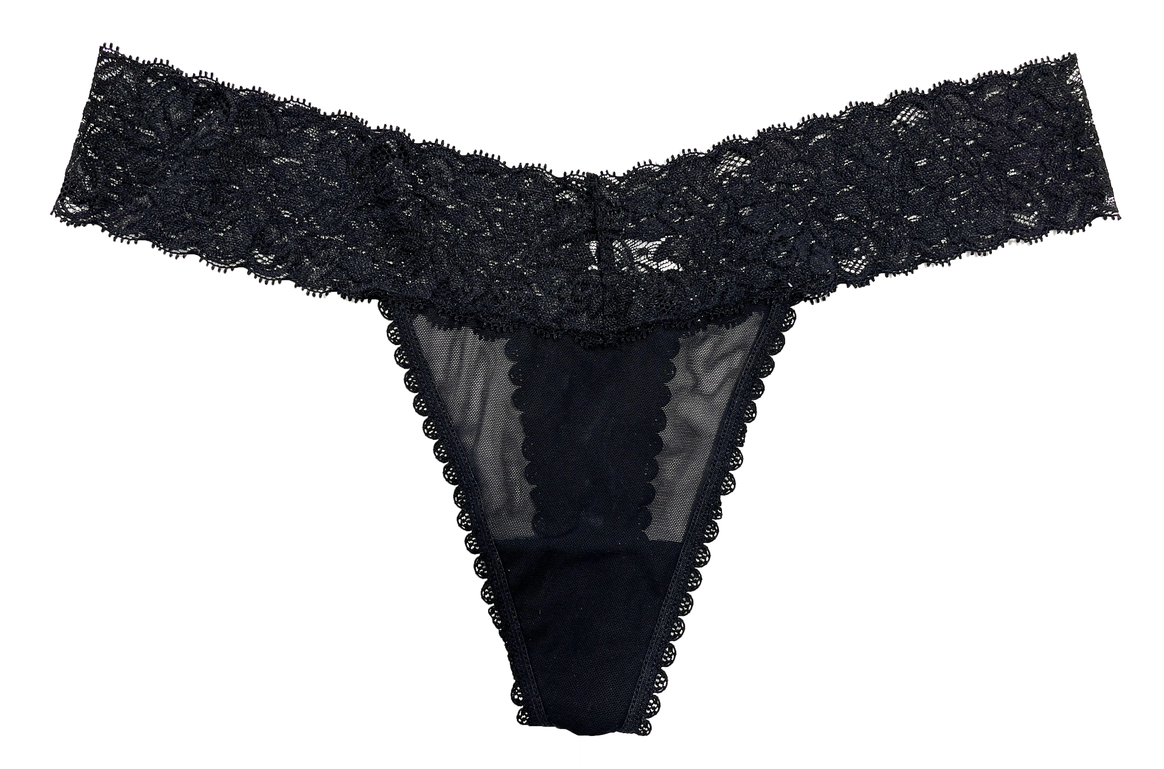 Mesh and Lace Classic Thong, XS- 2X - Be Bliss Boutique