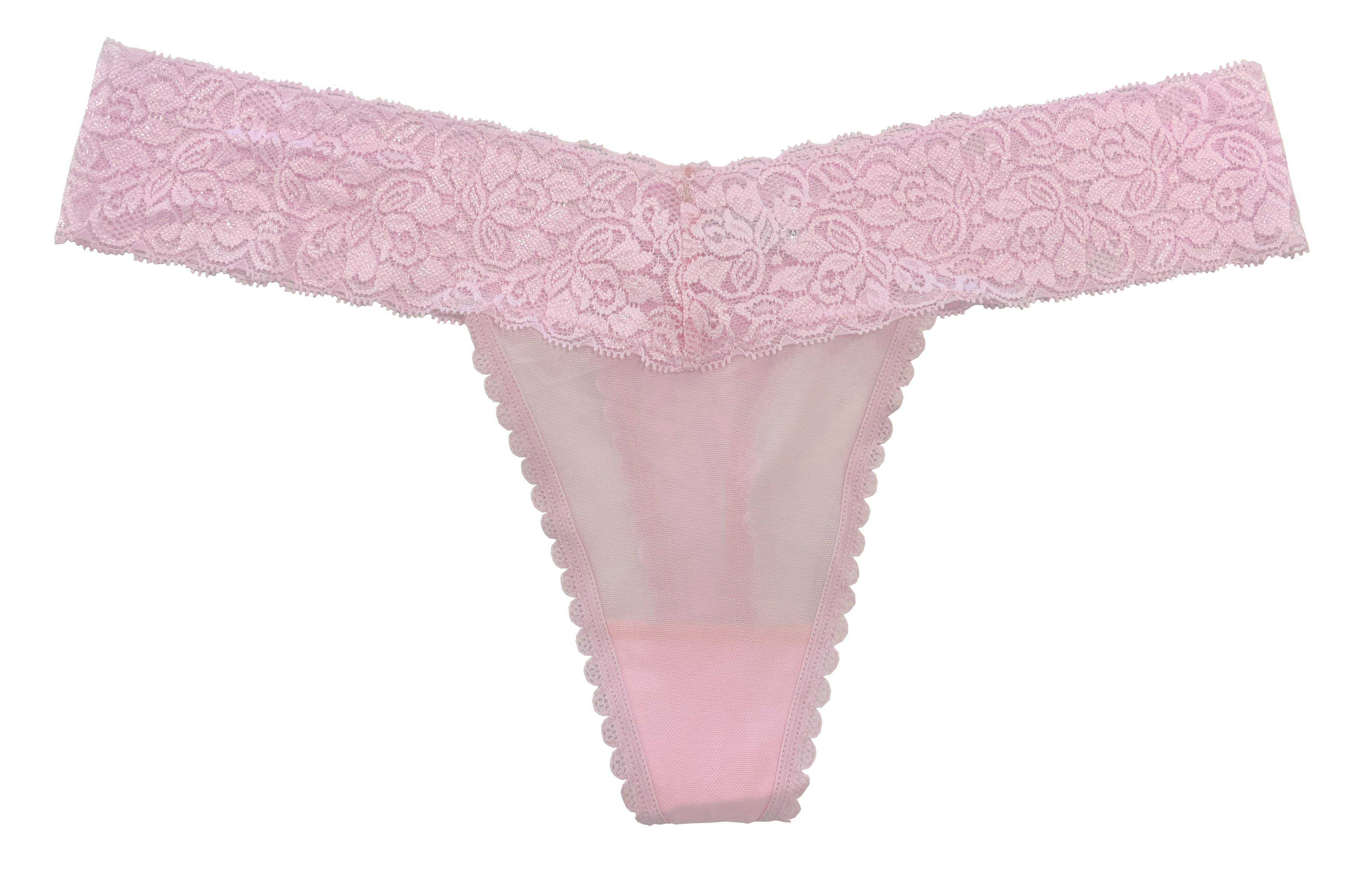 Mesh and Lace Classic Thong, XS- 2X - Be Bliss Boutique