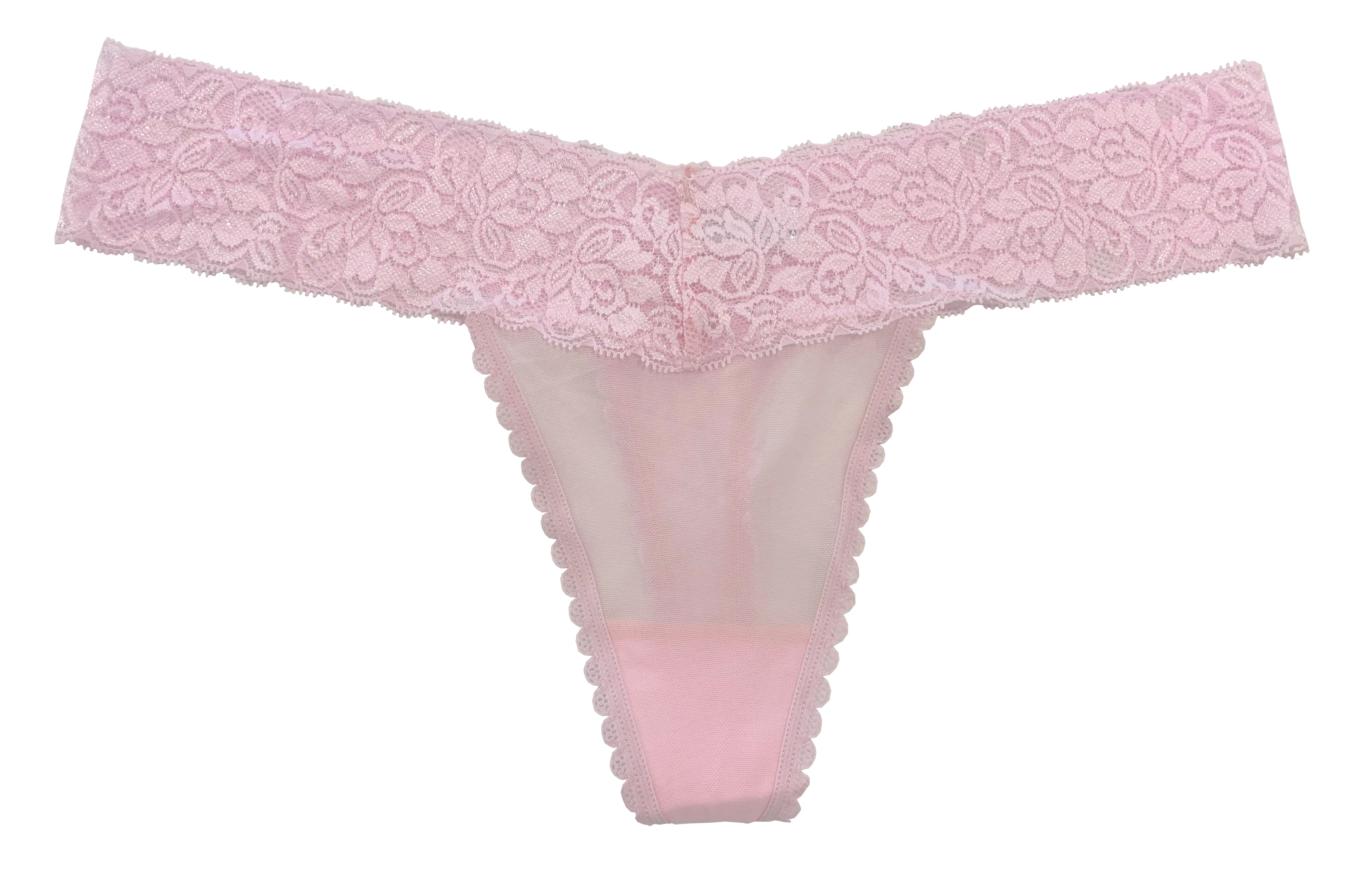 Mesh and Lace Classic Thong, XS- 2X - Be Bliss Boutique