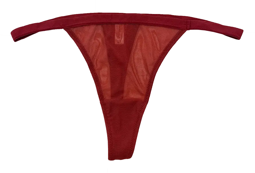Mesh Thong with Elastic Waist, XS-2X - Be Bliss Boutique