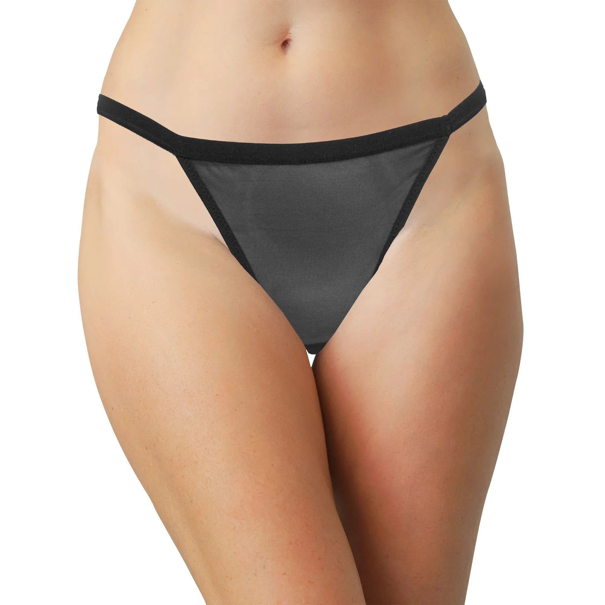 Mesh Thong with Elastic Waist, XS-2X - Be Bliss Boutique