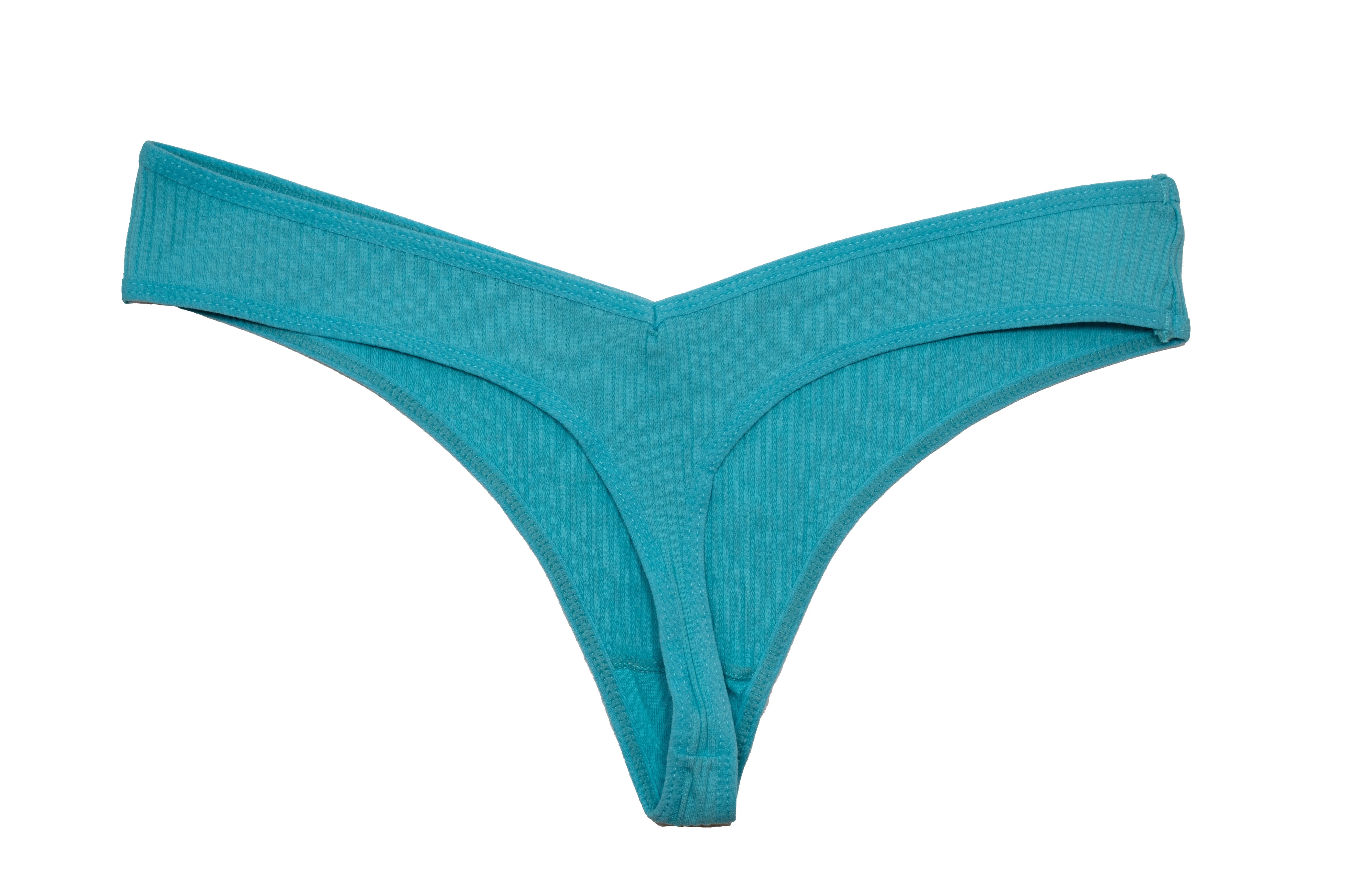 Cotton Rib Thong - Be Bliss Boutique