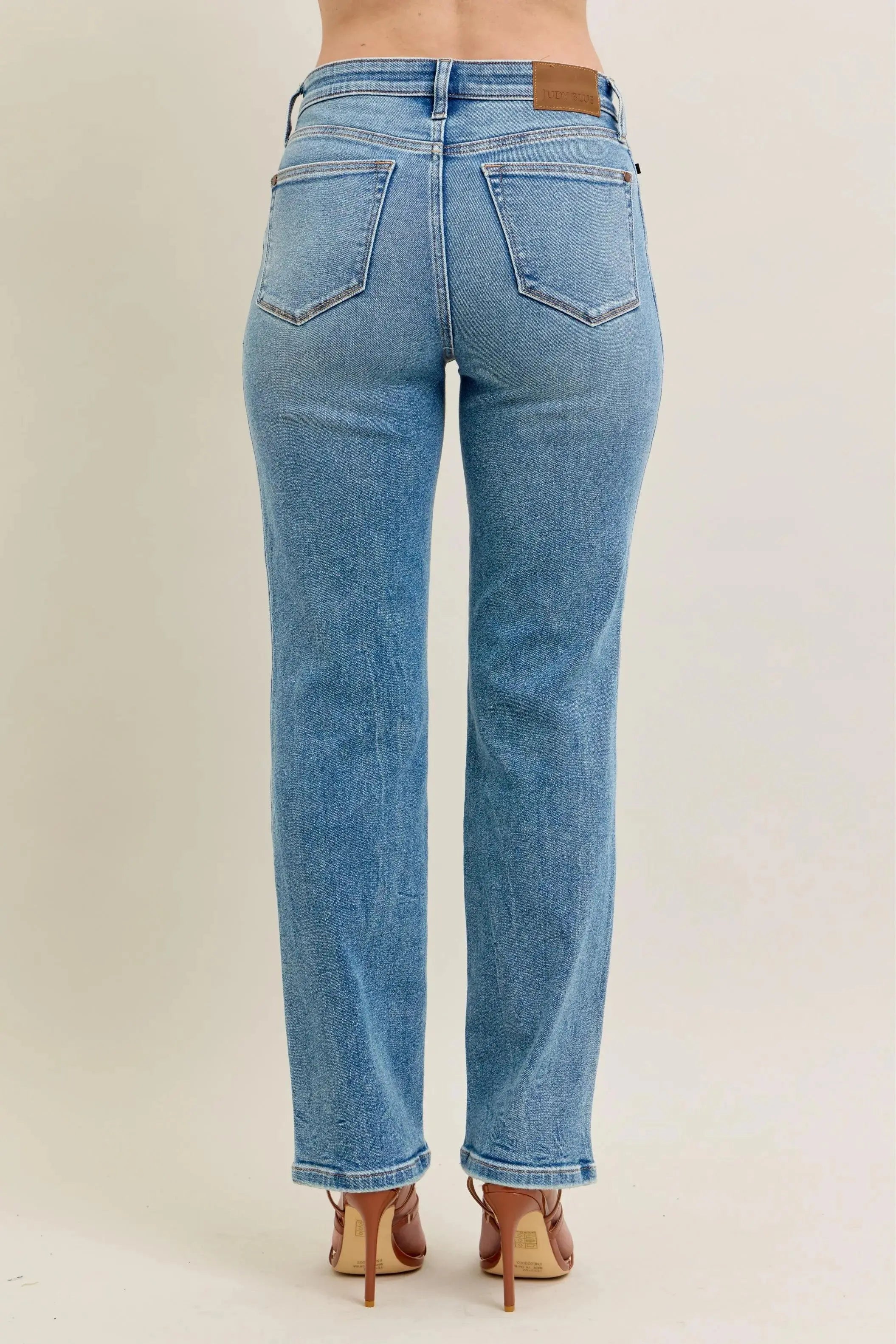 Full Size High Waist Vintage Straight Leg Judy Blue Jeans - Be Bliss Boutique