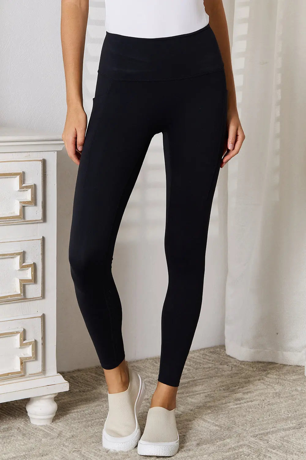 Basic Bae Wide Waistband Sports Leggings - Be Bliss Boutique
