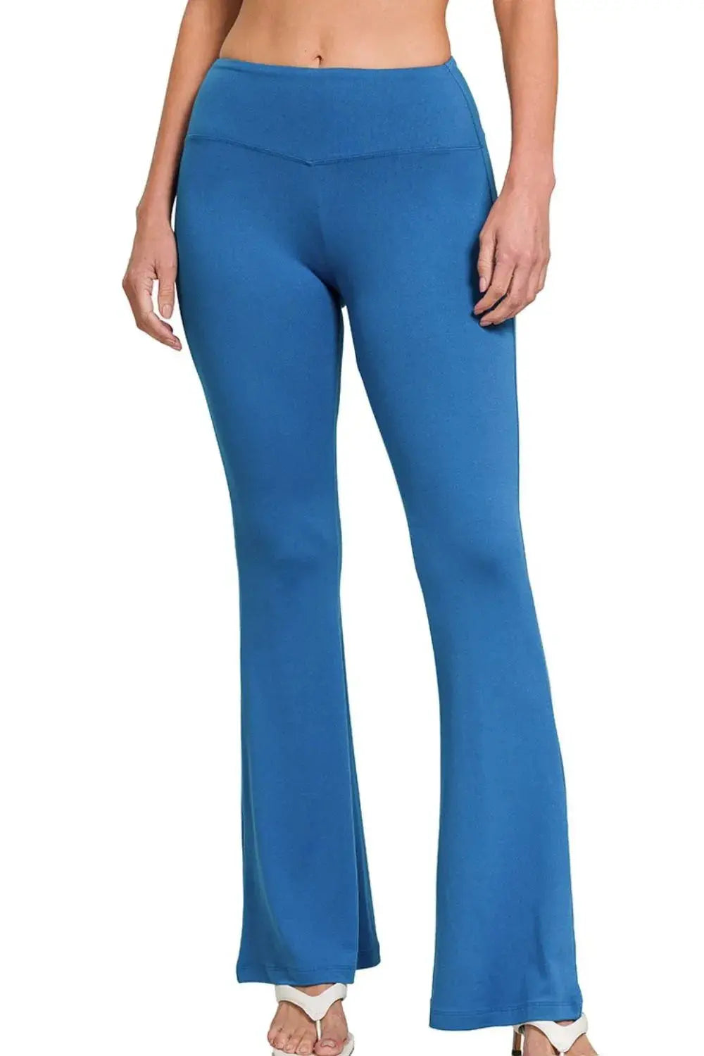 Zenana Buttery Soft High Waist Flare Yoga Pants - Be Bliss Boutique