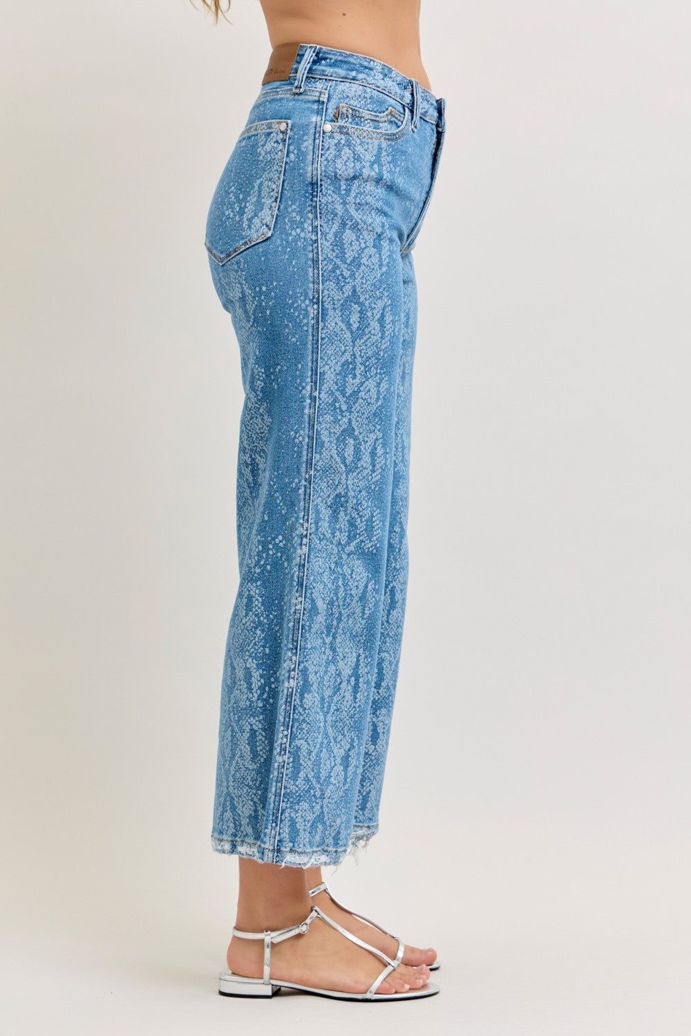 Judy Blue High Rise Ankle Wide Leg Jeans - Be Bliss Boutique