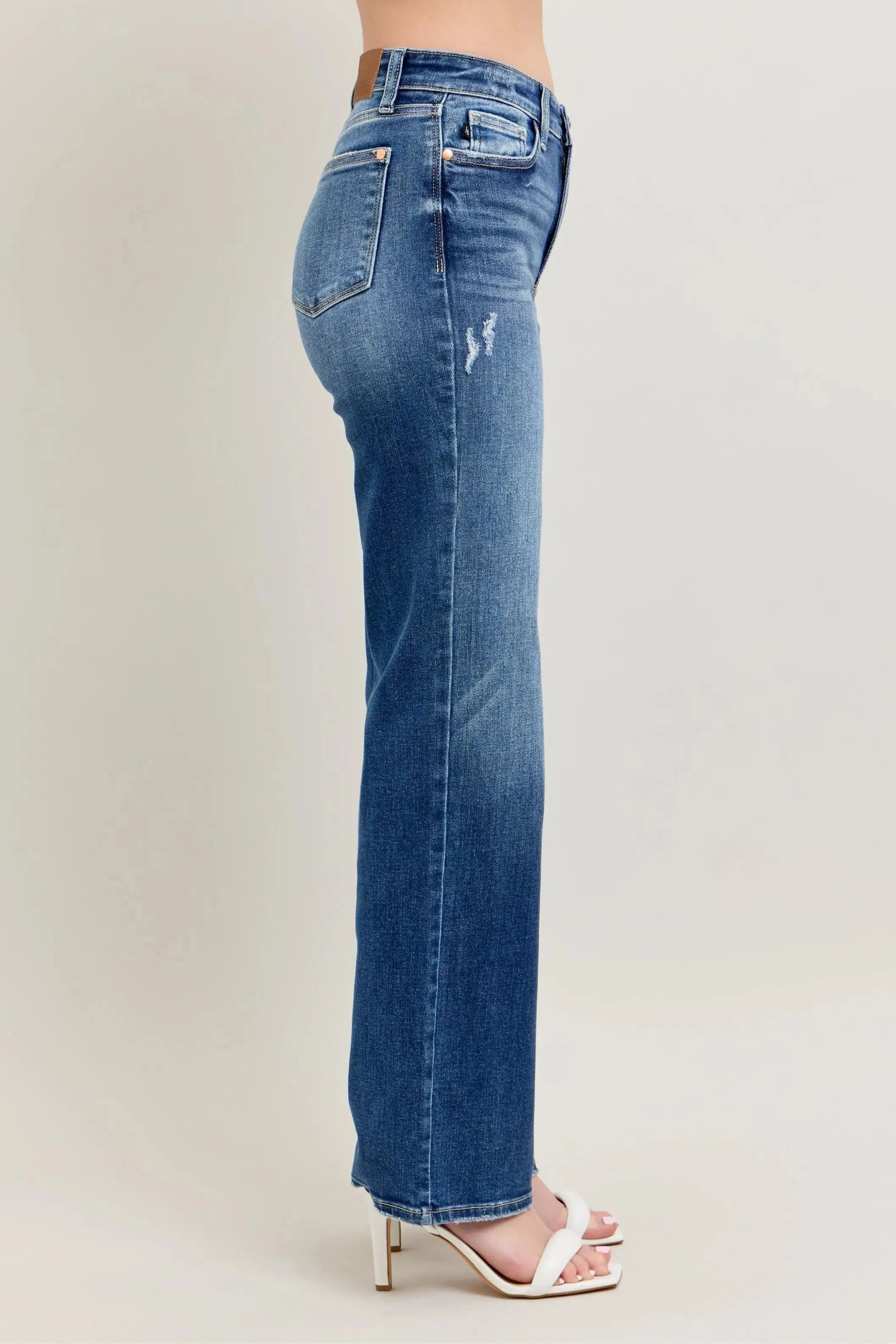 Judy Blue Jeans - Full Size/Plus Size High Waist 90's Straight Leg - Be Bliss Boutique