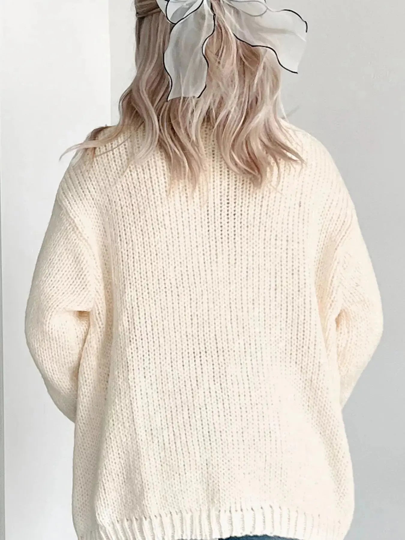 Halloween Pumpkin Embroidered Knit Cardigan - Be Bliss Boutique