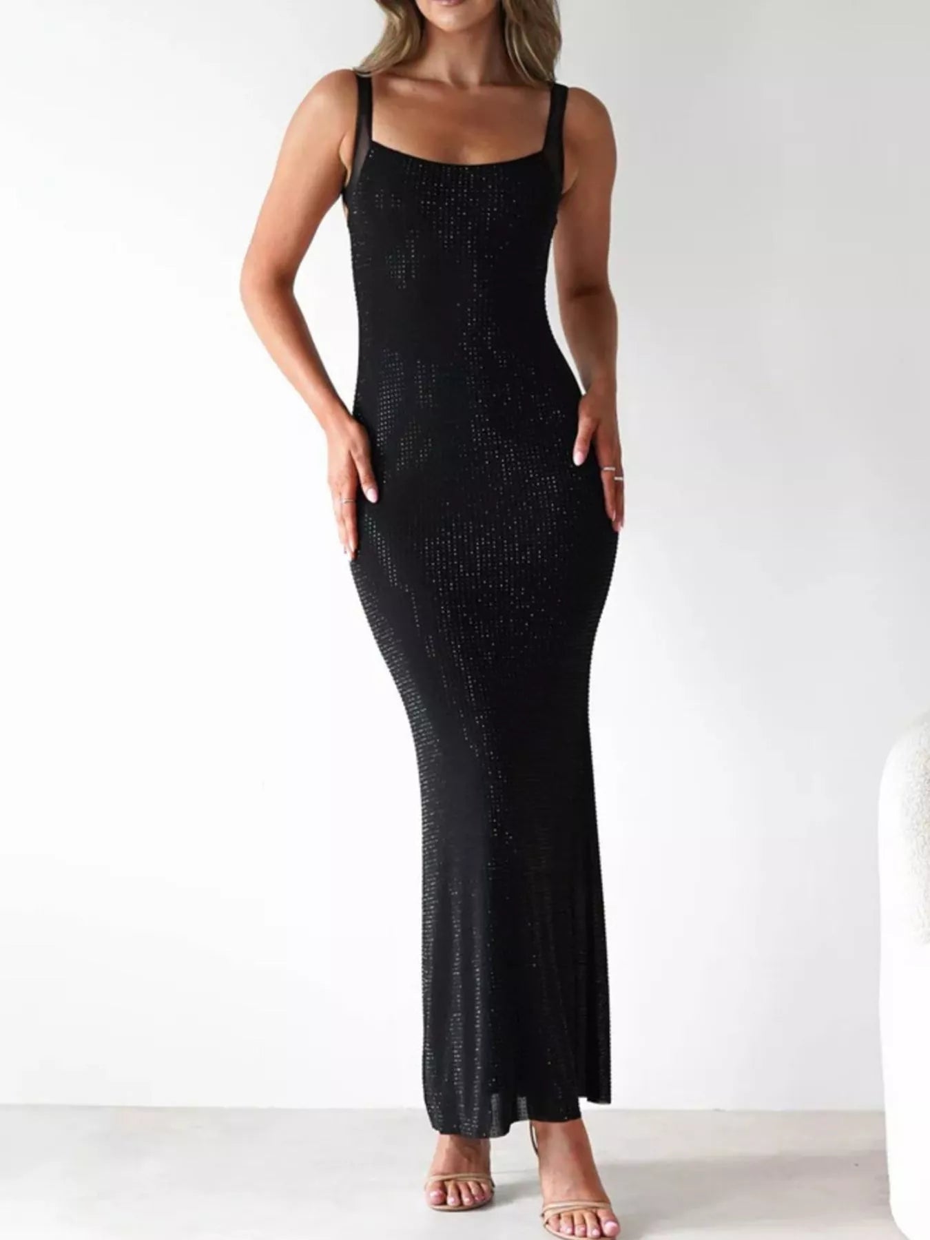 Backless Sleeveless Bodycon Maxi Dress - Be Bliss Boutique