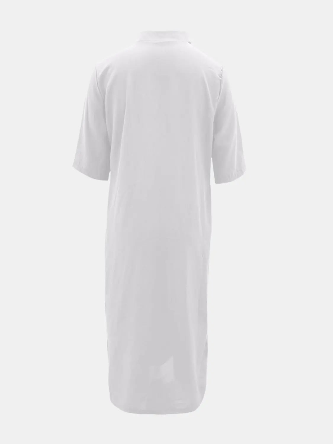 Full Size Notched Half Sleeve Midi Dress - Be Bliss Boutique