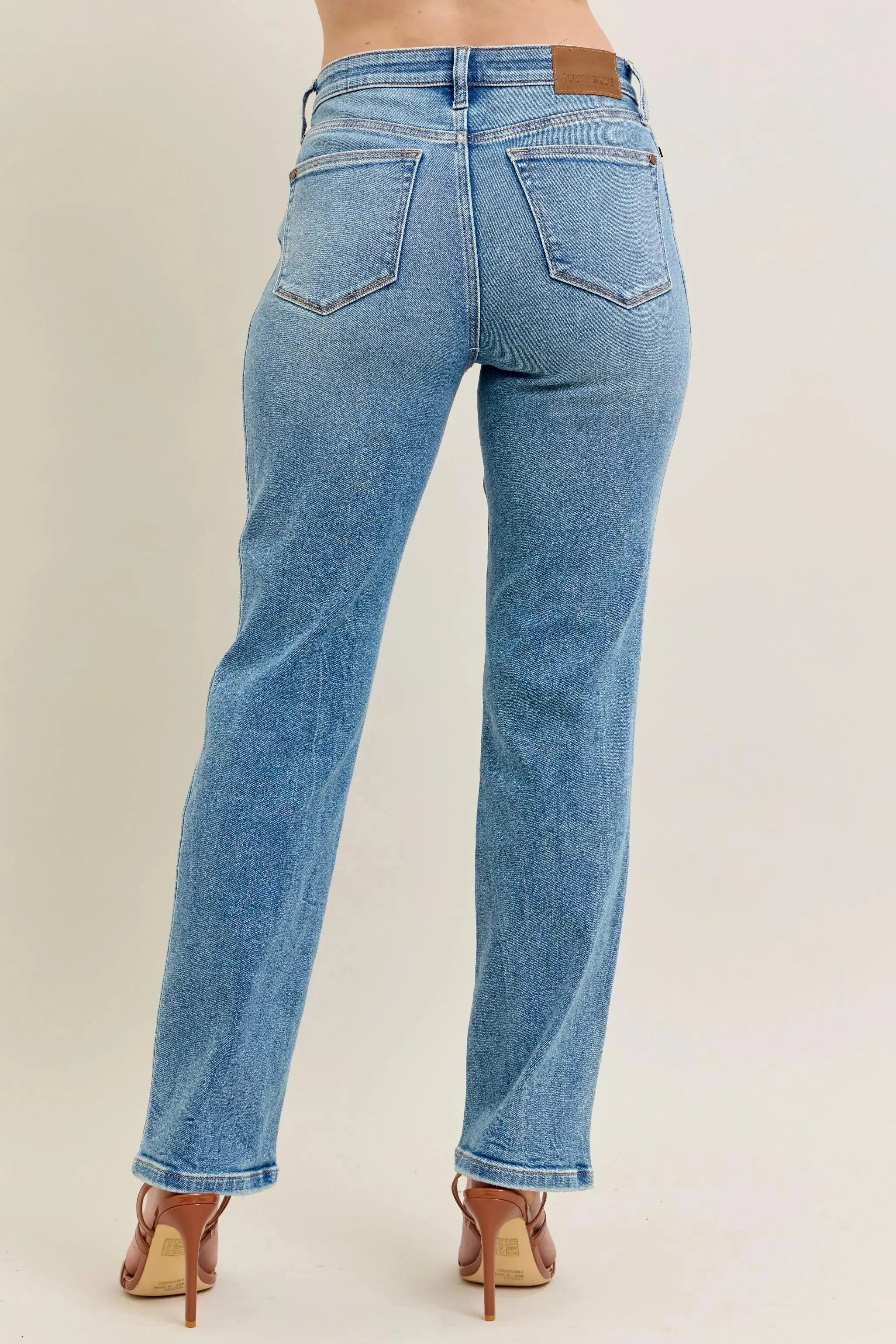 Full Size High Waist Vintage Straight Leg Judy Blue Jeans - Be Bliss Boutique