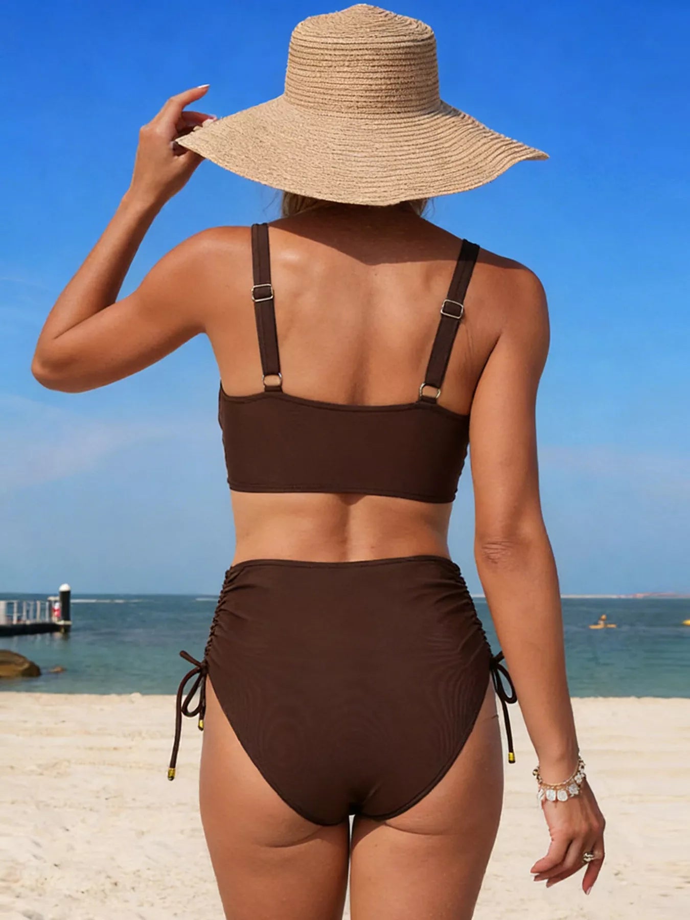 Crisscross High Waisted Bikini Set - Be Bliss Boutique