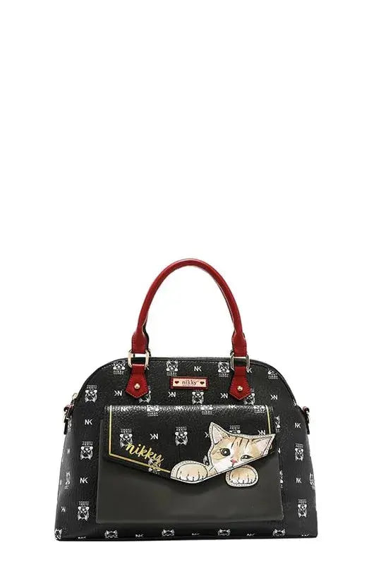 Nicole Lee USA Eco-Leather Cat Dome Bag - Be Bliss Boutique