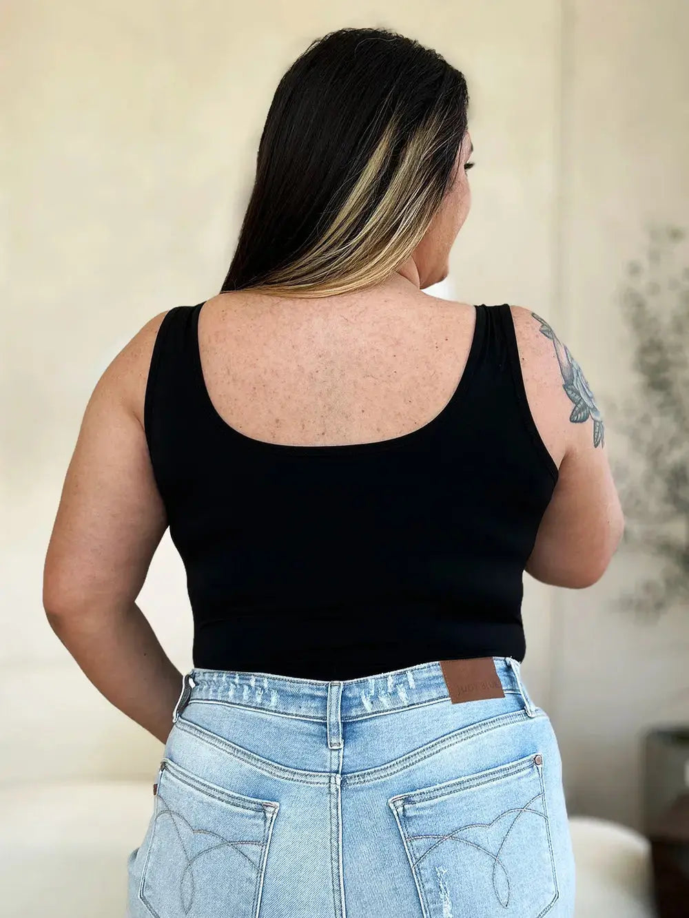 Basic Bae Full Size Square Neck Womens Sleeveless Bodysuit - Be Bliss Boutique