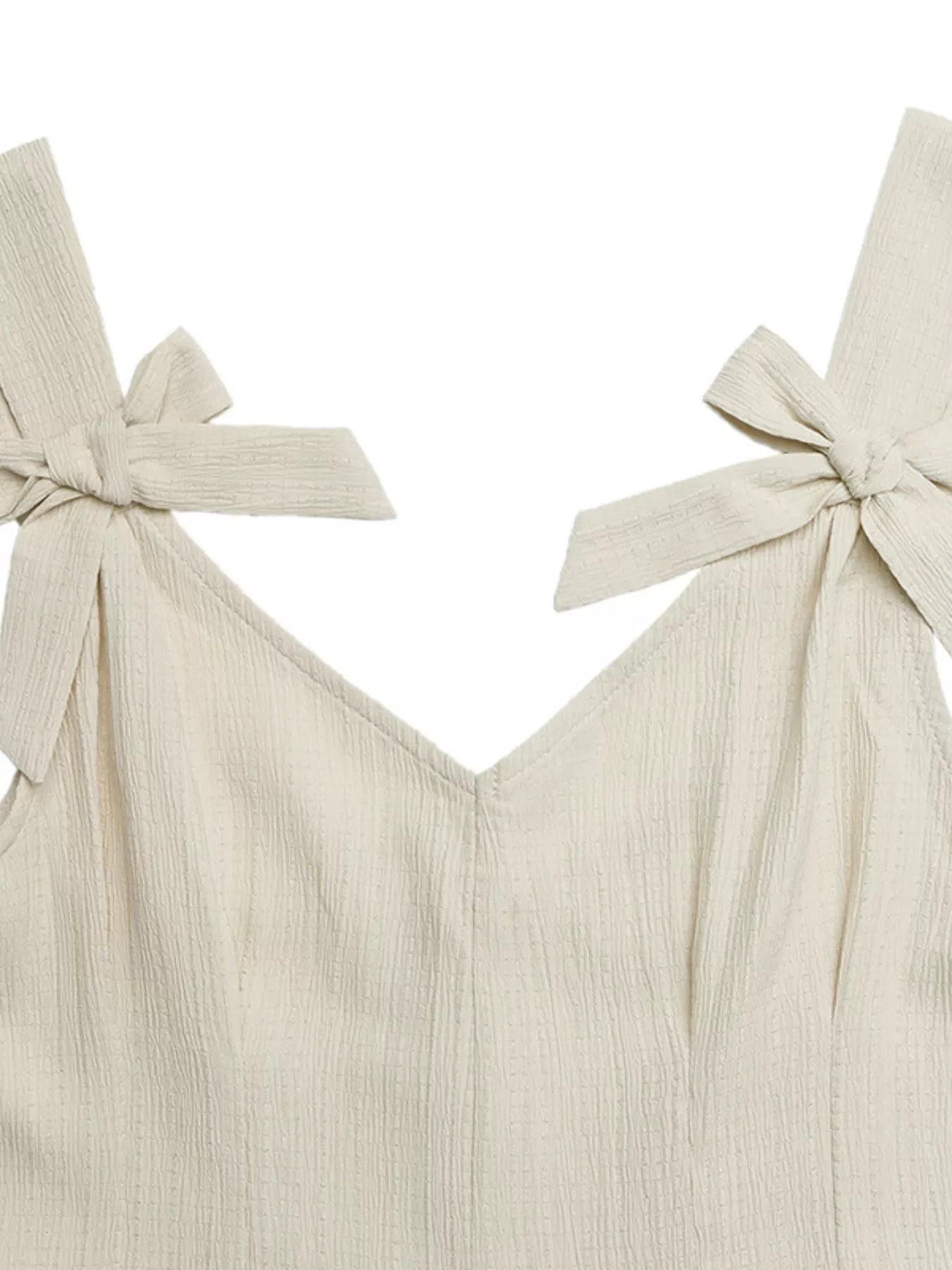 Bowknot Strap Pleated Detail Womens Romper - Be Bliss Boutique