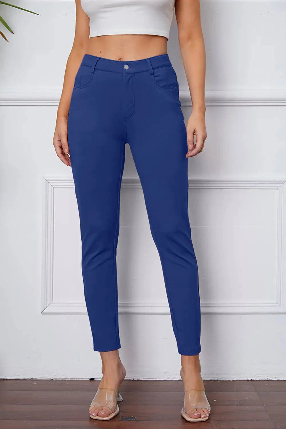Basic BAE Full Size StretchyStitch High Waist Skinny Pants - Be Bliss Boutique
