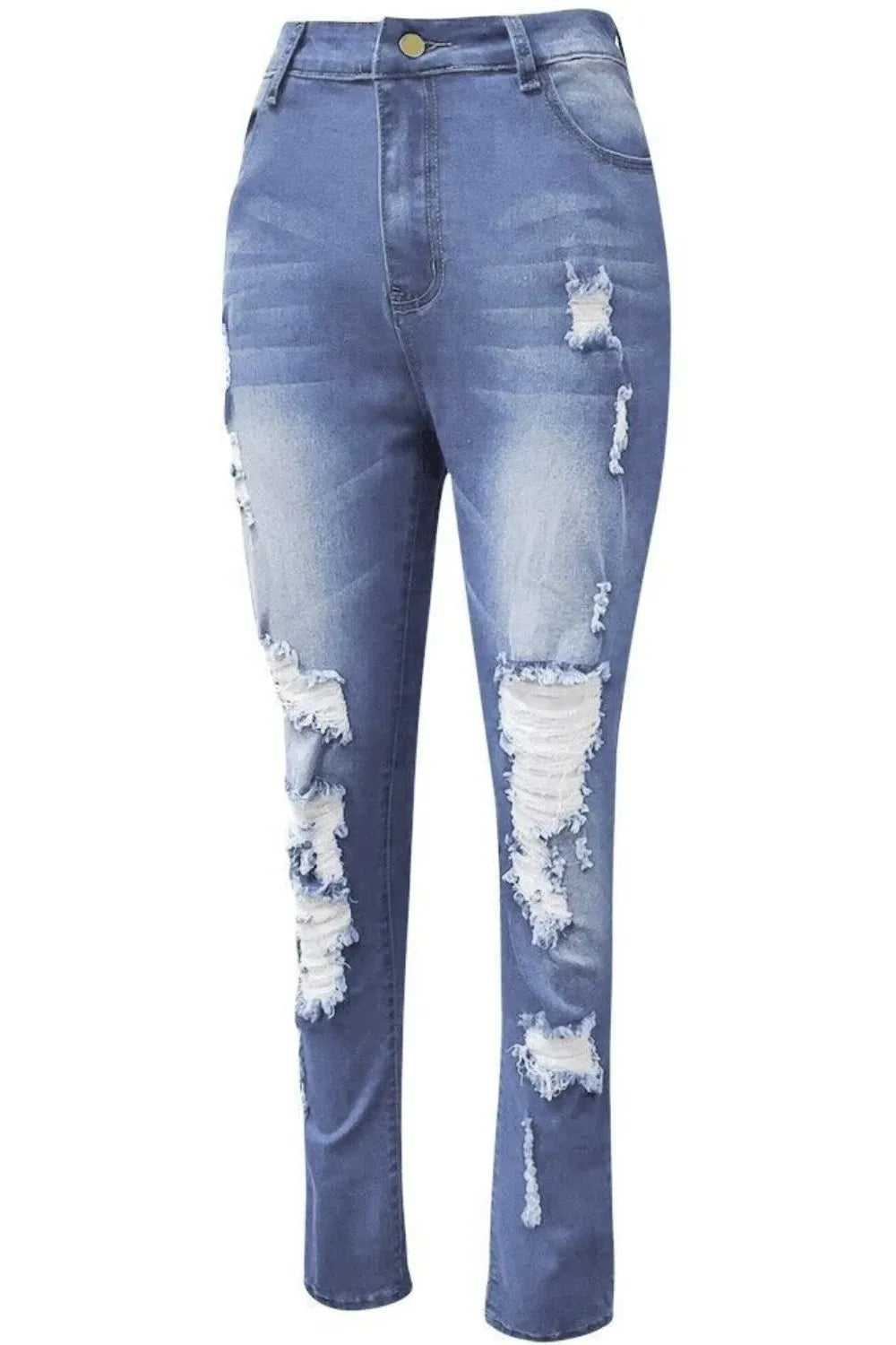 Full Size Distressed Skinny Jeans - Be Bliss Boutique