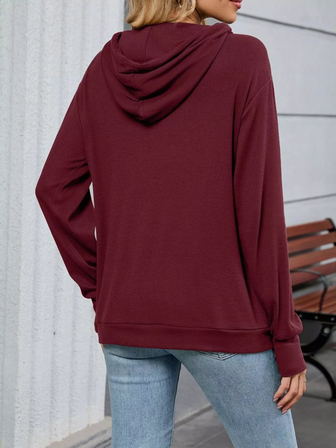 Mama Bear Drawstring Womens Long Sleeve Hoodie - Be Bliss Boutique