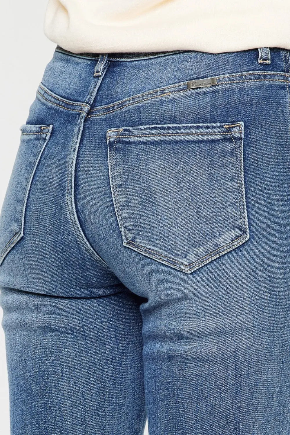 Kancan Cat's Whiskers High Waist Flare Jeans - Be Bliss Boutique