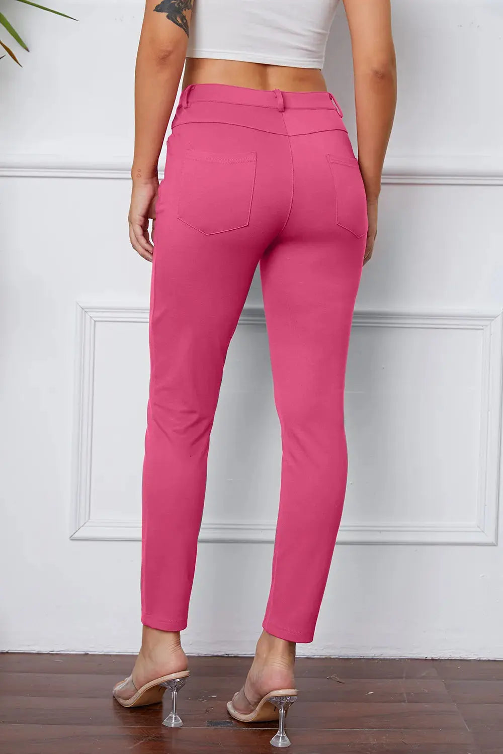 Basic BAE Full Size StretchyStitch High Waist Skinny Pants - Be Bliss Boutique