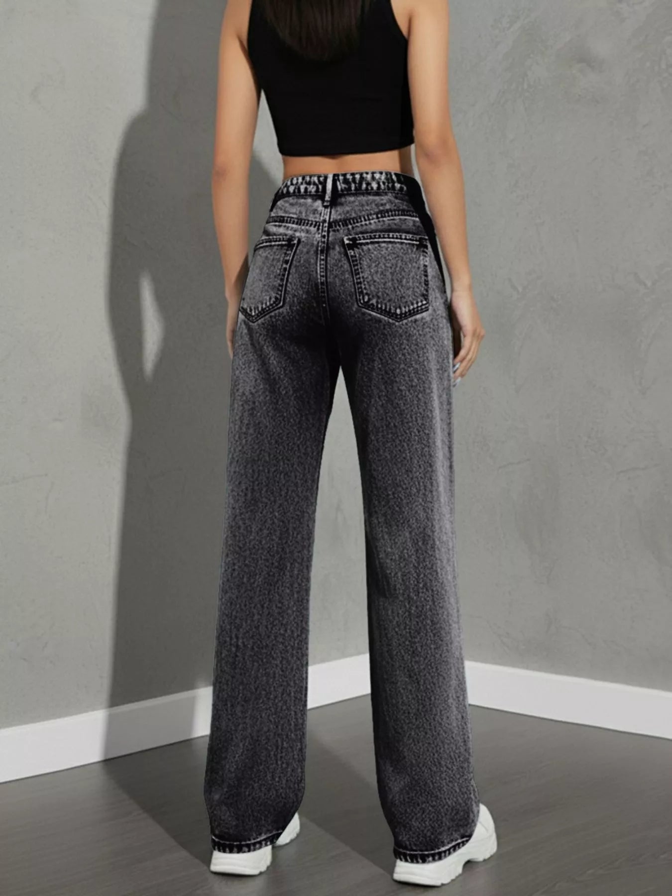 High Waist Wide Leg Denim Jeans - Be Bliss Boutique