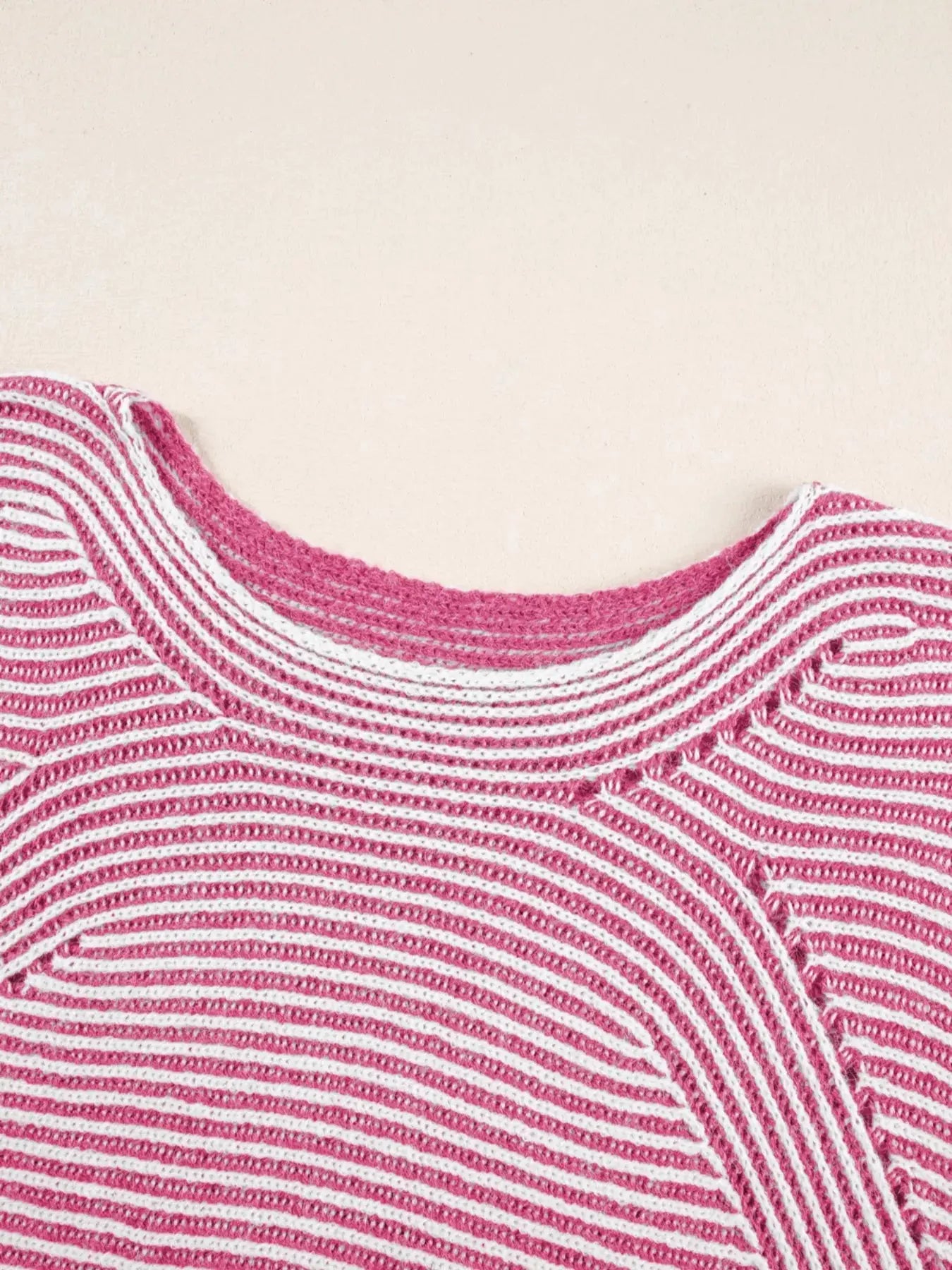 Striped Casual Boat Neck Sweater - Be Bliss Boutique