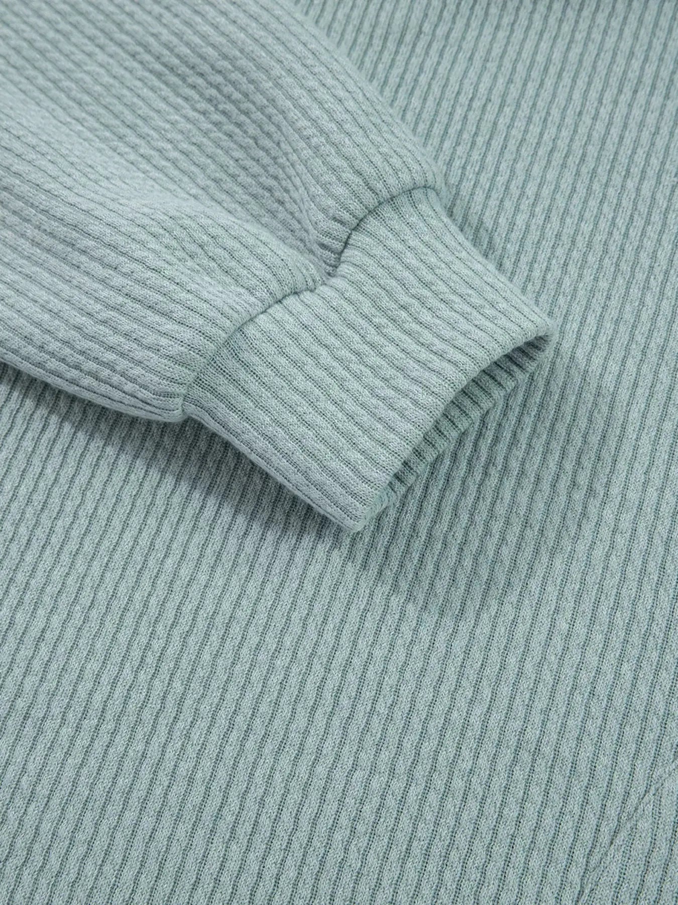 Ribbed Knit Drop Shoulder Hoodie - Be Bliss Boutique