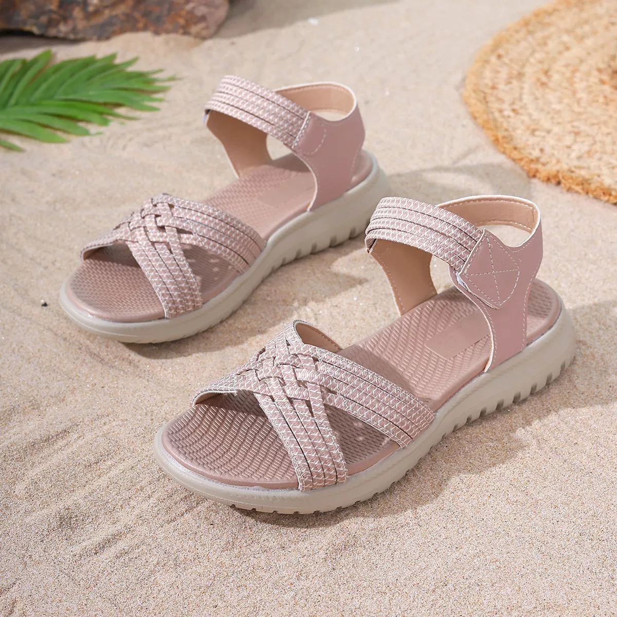 Woven Open Toe Sandals - Be Bliss Boutique