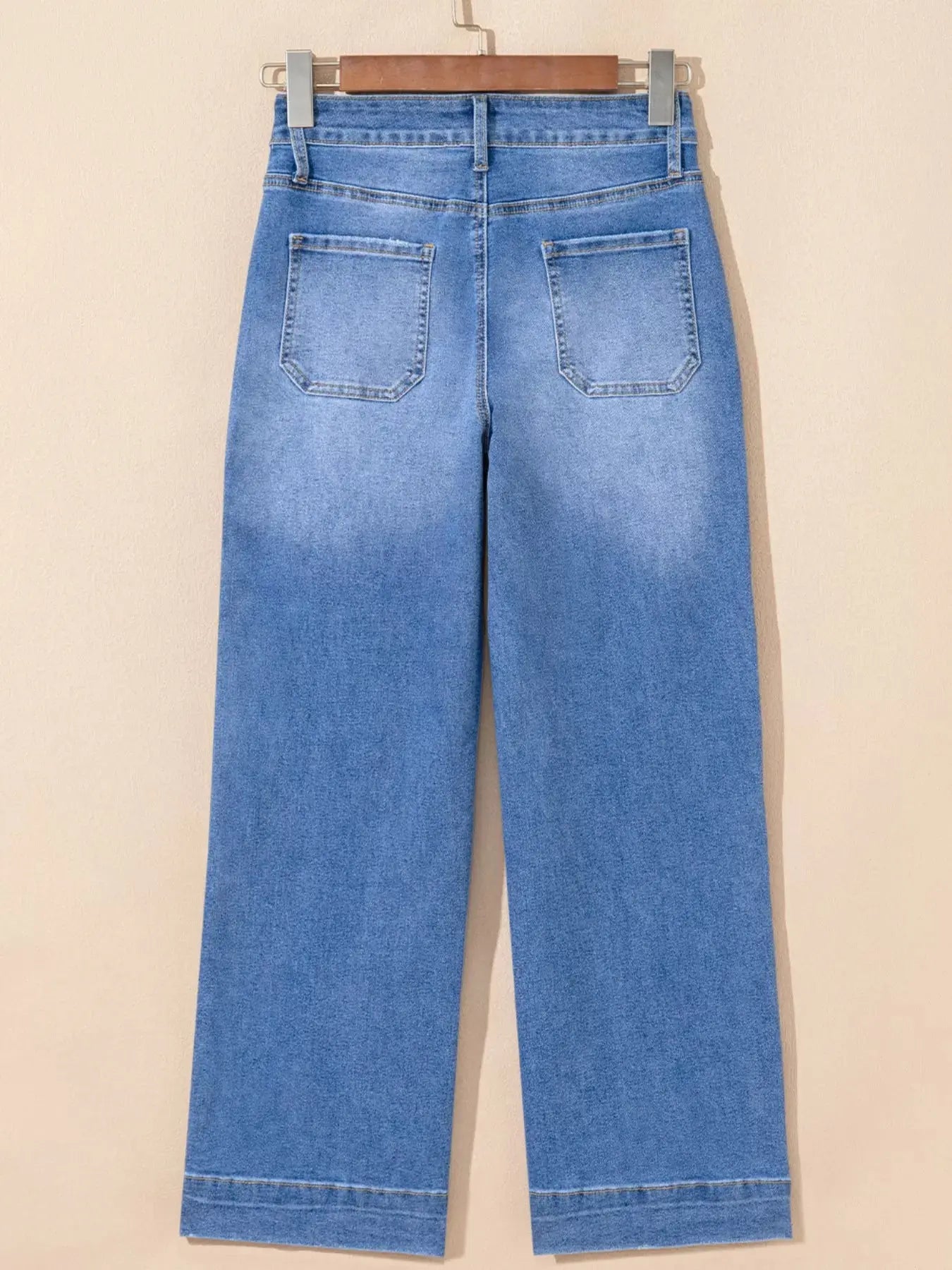 High Waisted Wide Leg Flare Jeans - Be Bliss Boutique