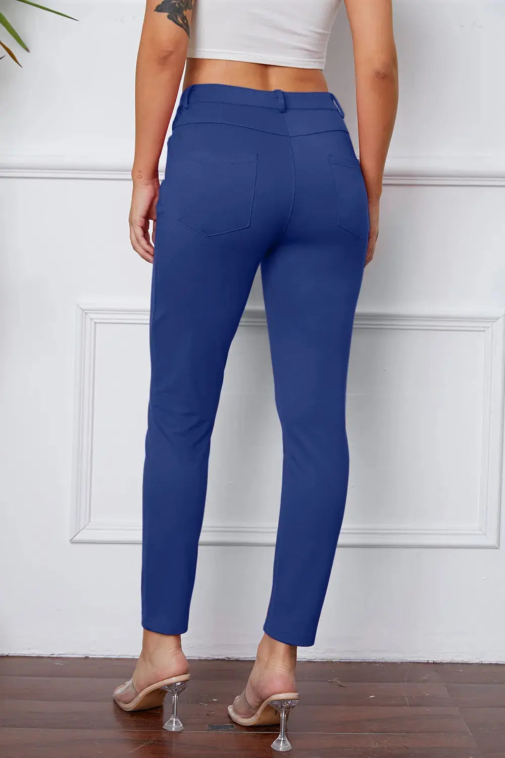 Basic BAE Full Size StretchyStitch High Waist Skinny Pants - Be Bliss Boutique