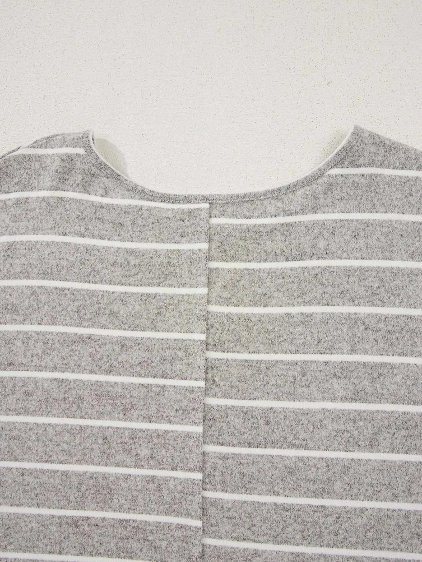 Striped Dolman Sleeve Drop Shoulder Top - Be Bliss Boutique