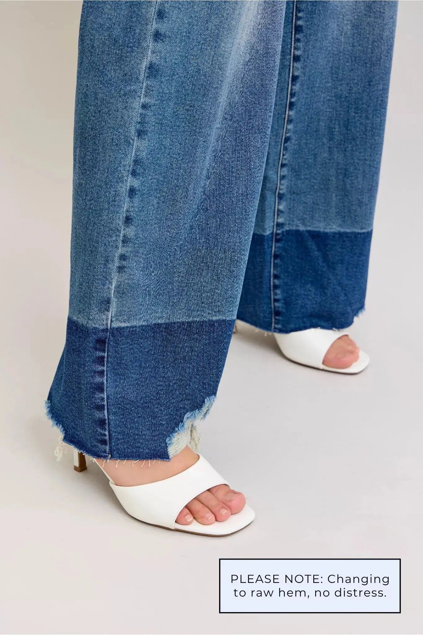Judy Blue Jeans - Raw Hem High Waist Column Straight Jeans - Be Bliss Boutique