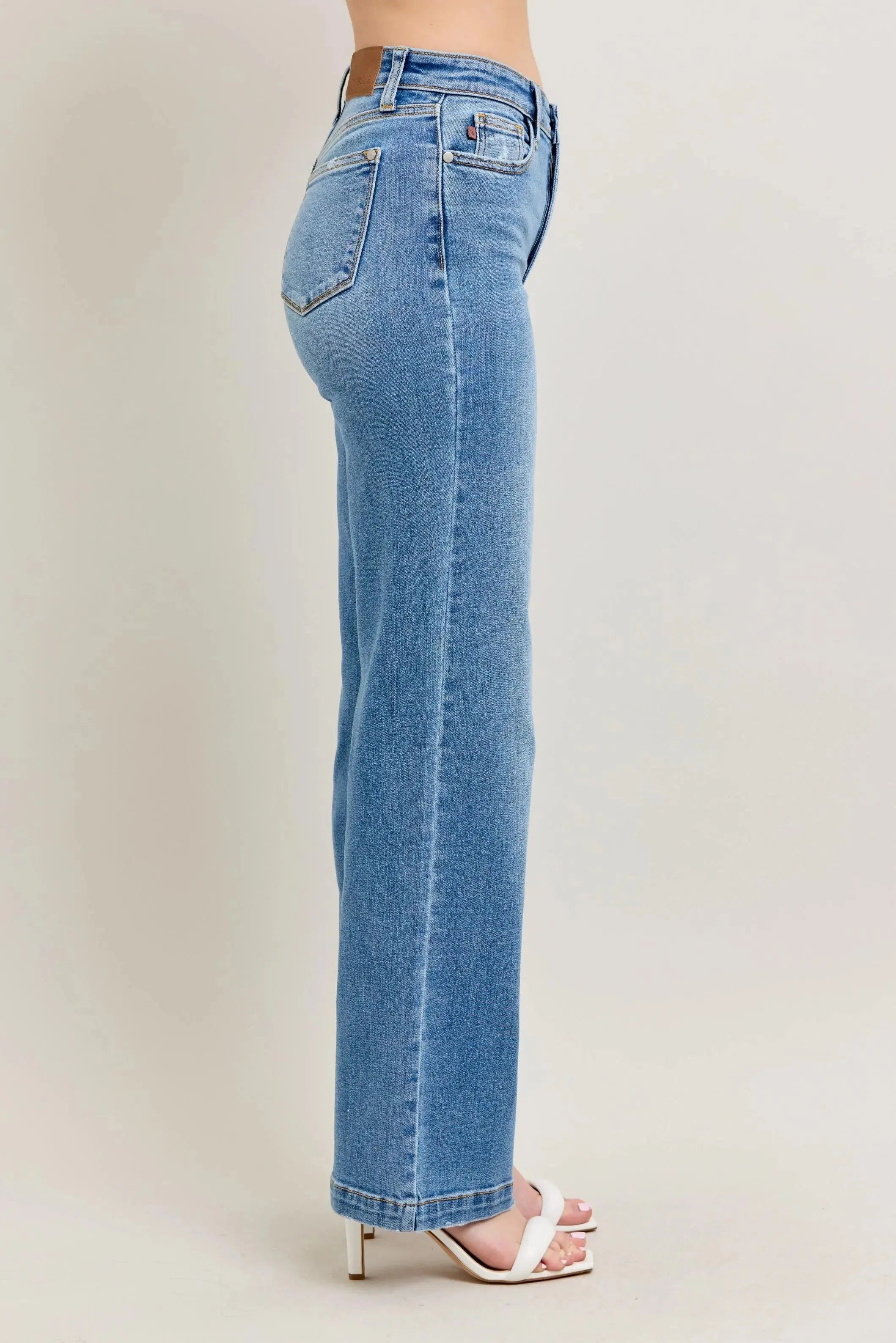 Full Size/Plus Size High Waist Straight Leg Judy Blue Jeans - Be Bliss Boutique