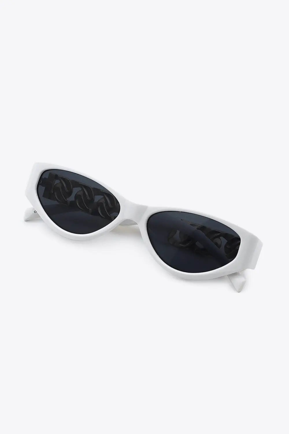 Chain Detail Cat Eye Sunglasses – UV400 Fashion Shades - Be Bliss Boutique
