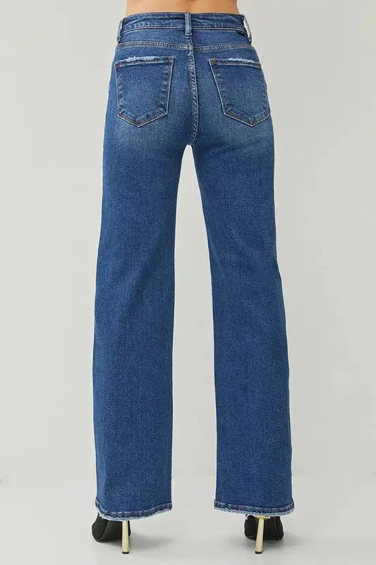 High Rise Straight Leg RISEN Jeans - Be Bliss Boutique