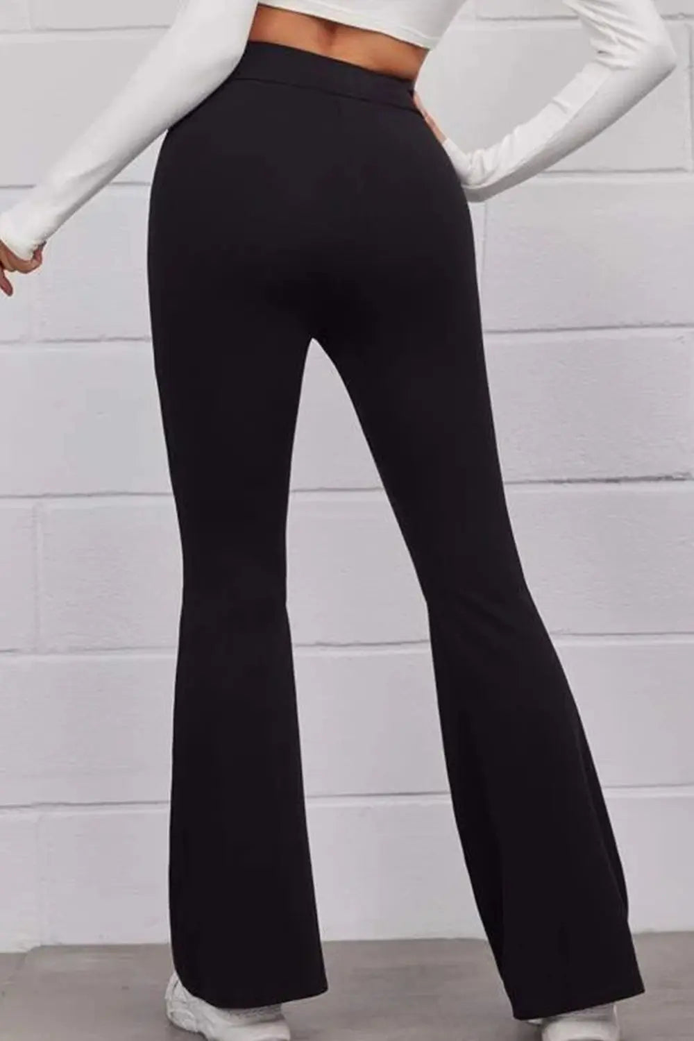 Pull On Flare Leg Pants - Be Bliss Boutique
