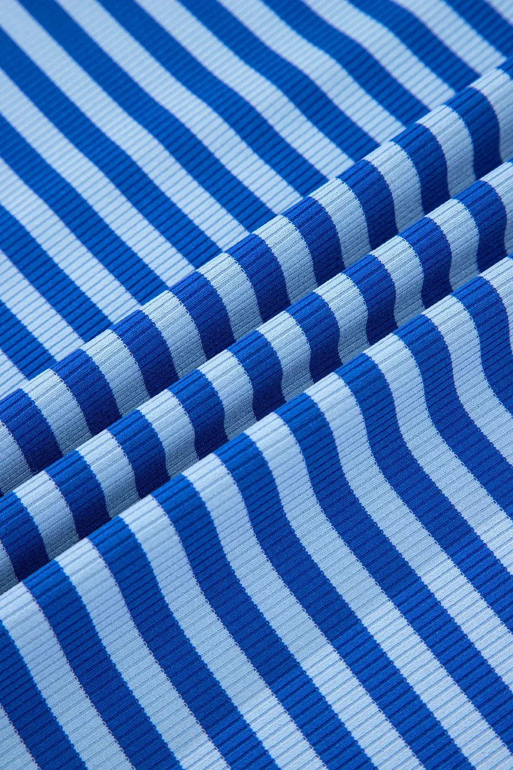 Striped Round Neck Cap Sleeve Slim Fit T Shirt - Be Bliss Boutique