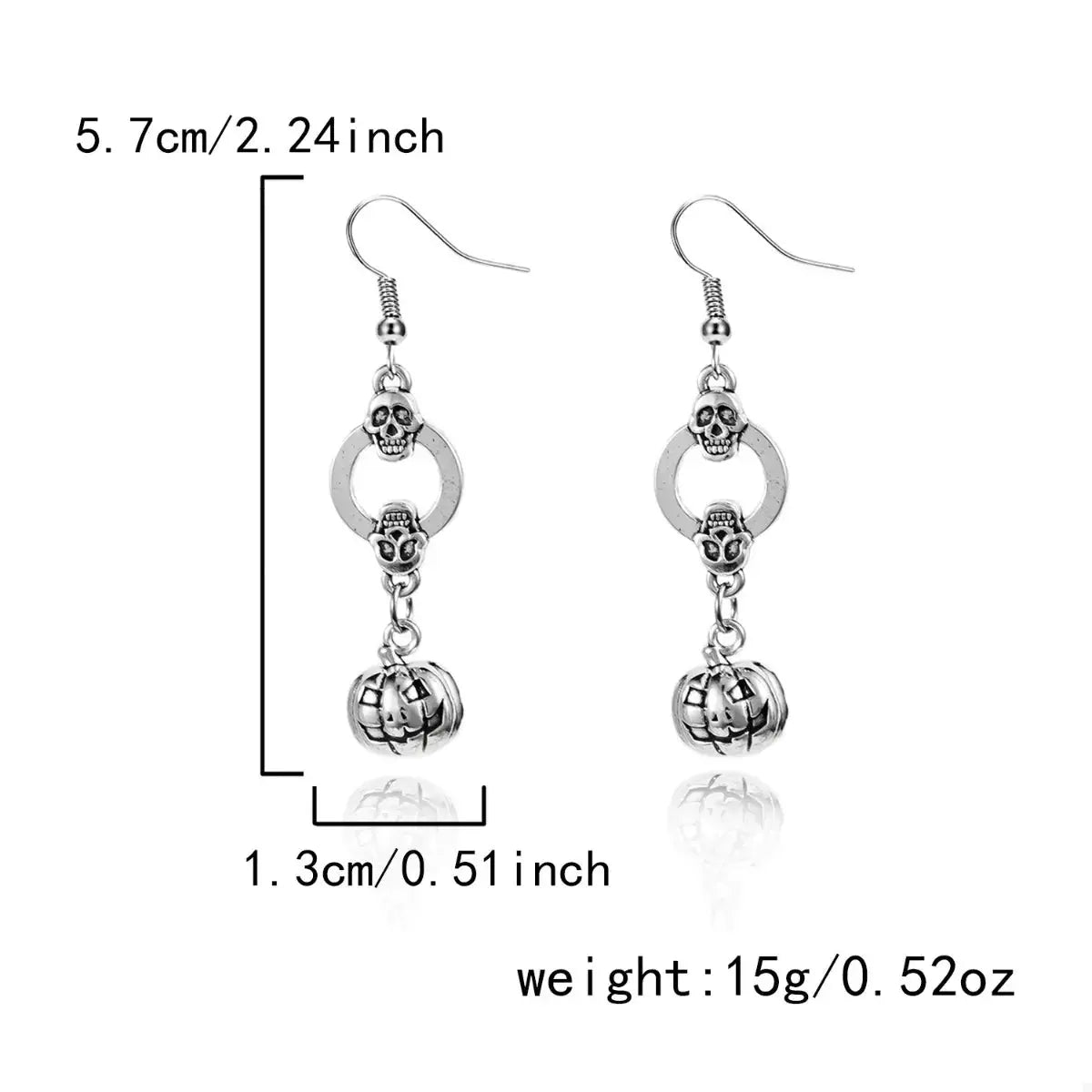 Pumpkin Halloween Dangle Earrings - Be Bliss Boutique