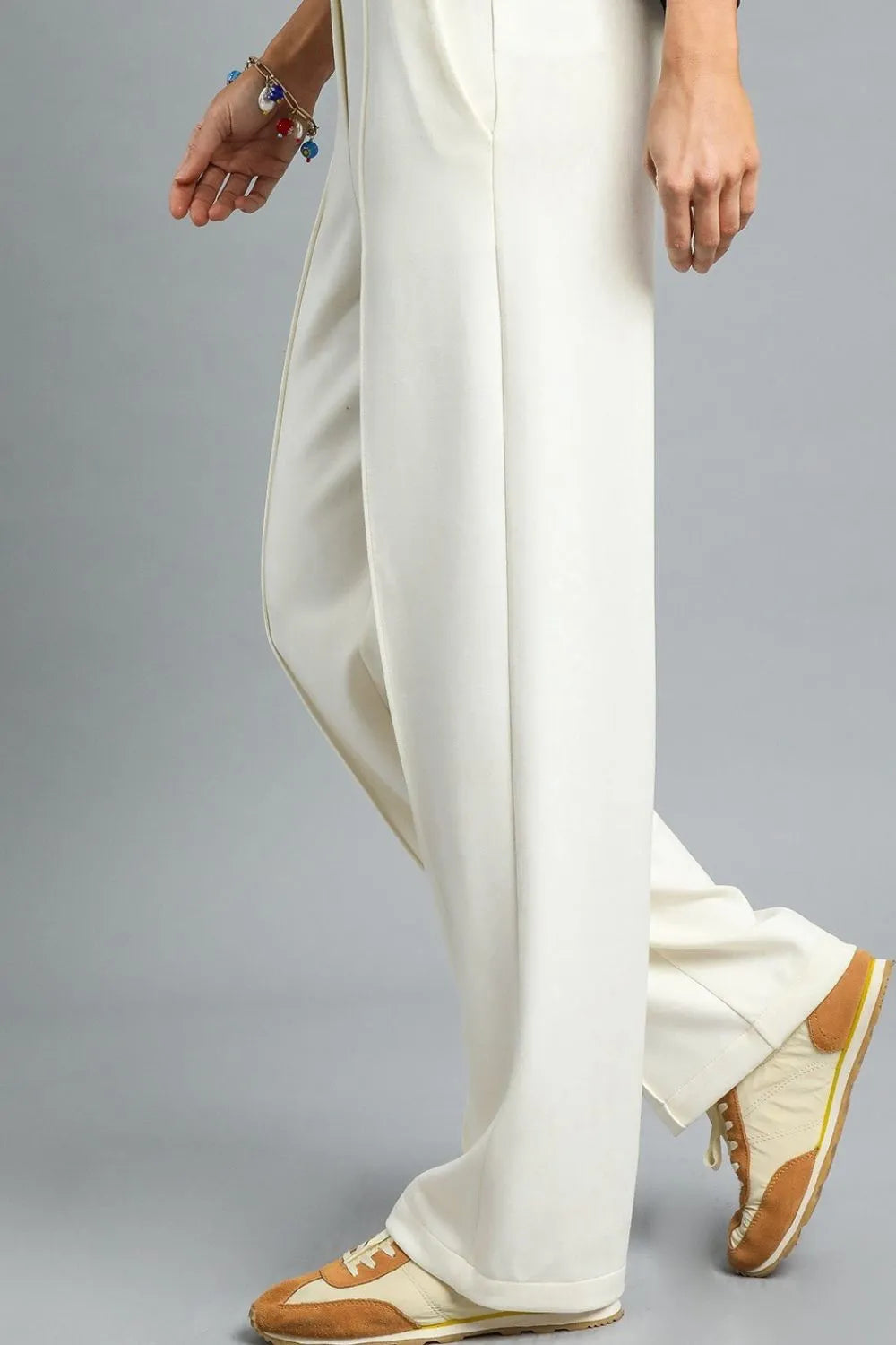 Umgee High Waisted Wide Leg Pants - Be Bliss Boutique