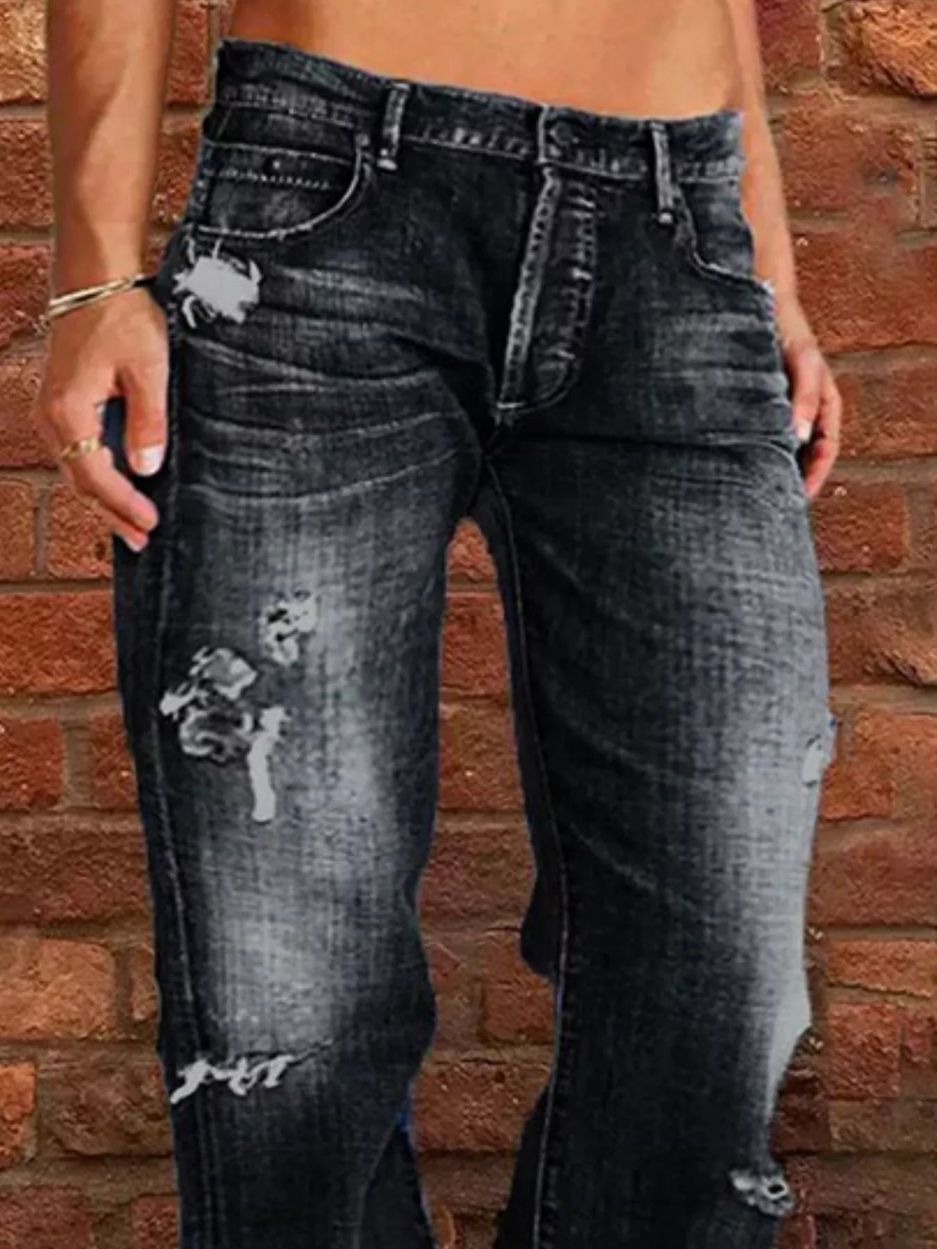 Full Size Distressed Raw Hem Jeans - Be Bliss Boutique