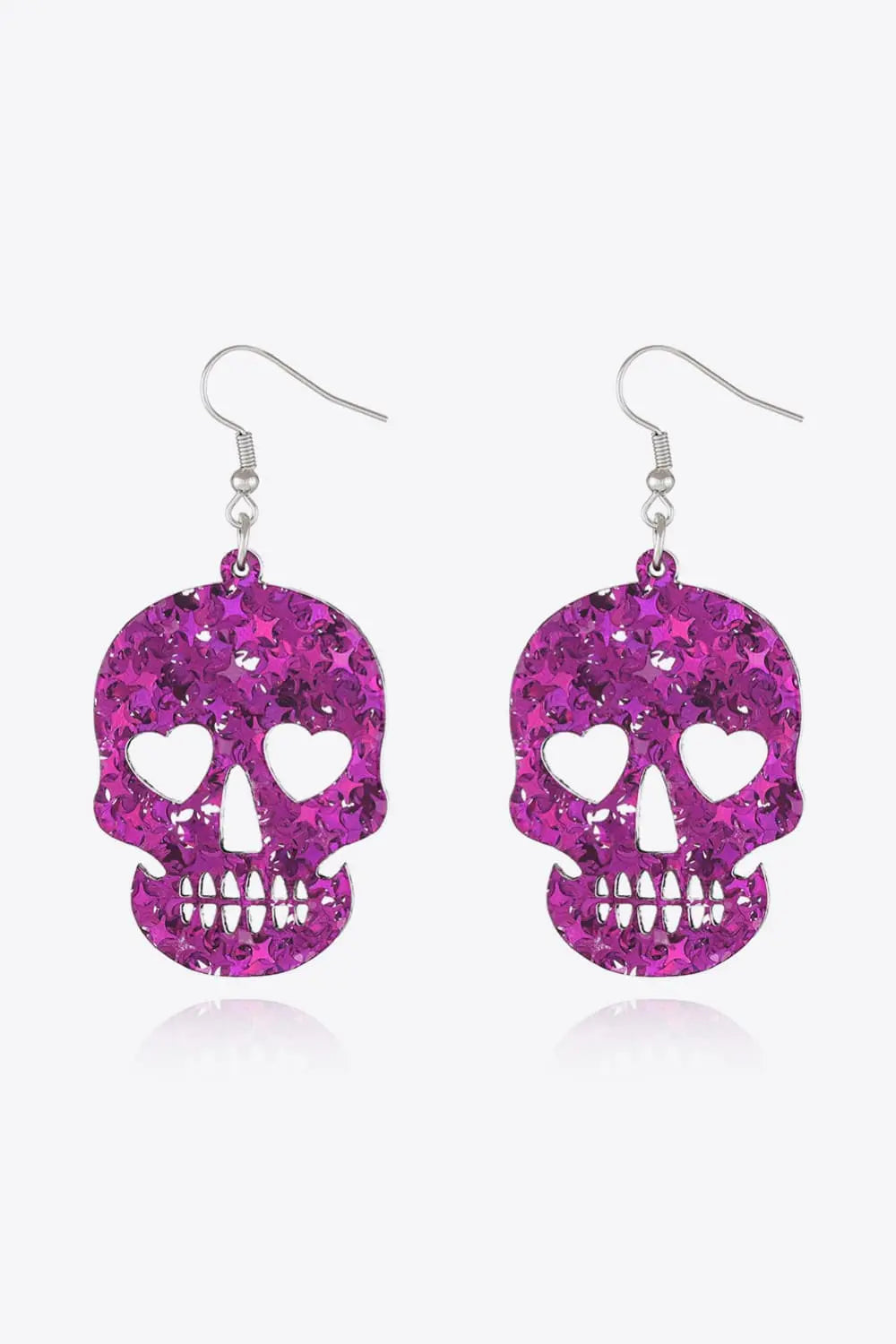 Halloween Skull Acrylic Drop Earrings - Be Bliss Boutique