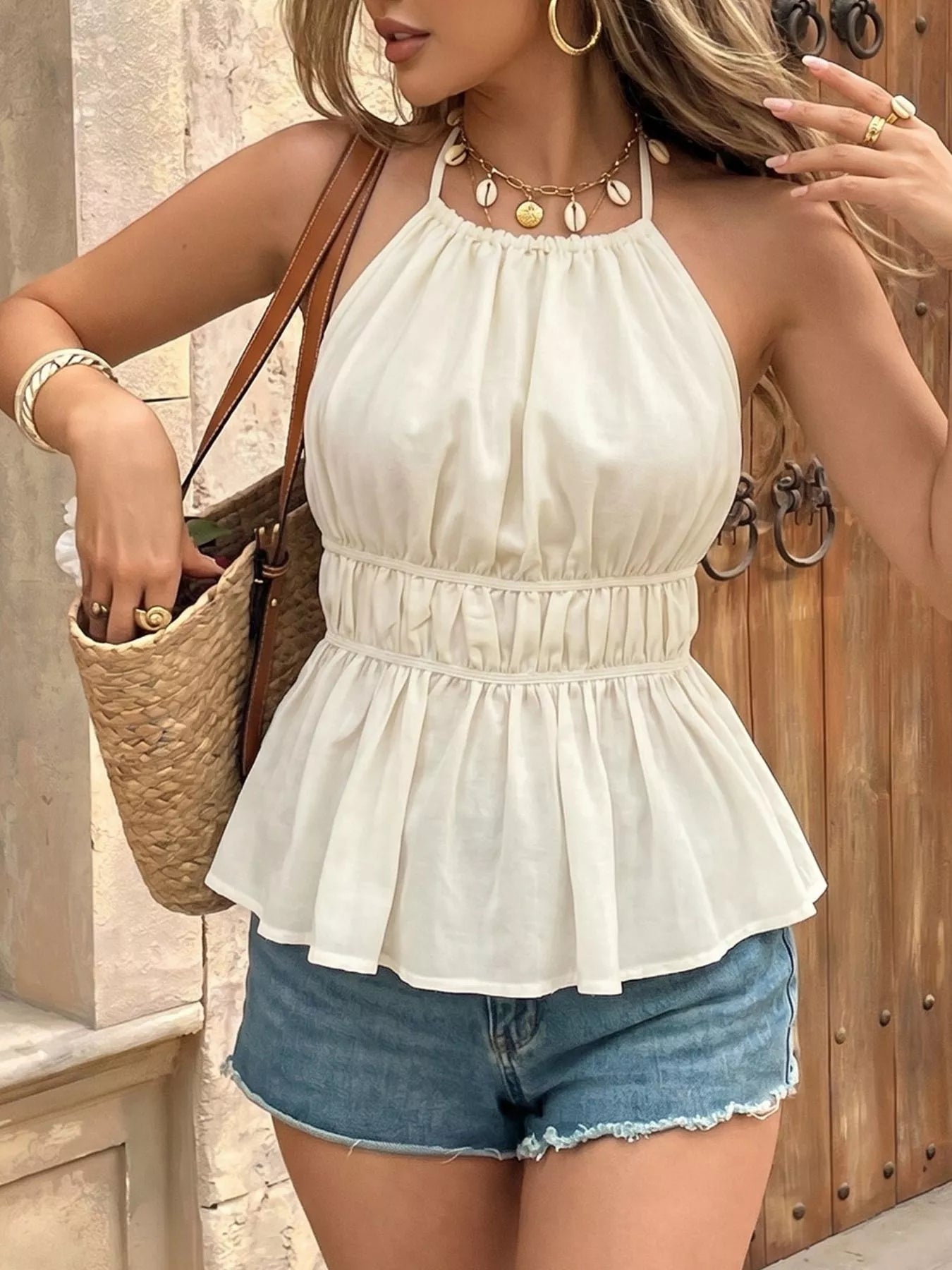 Halter Neck Cami Top - Be Bliss Boutique