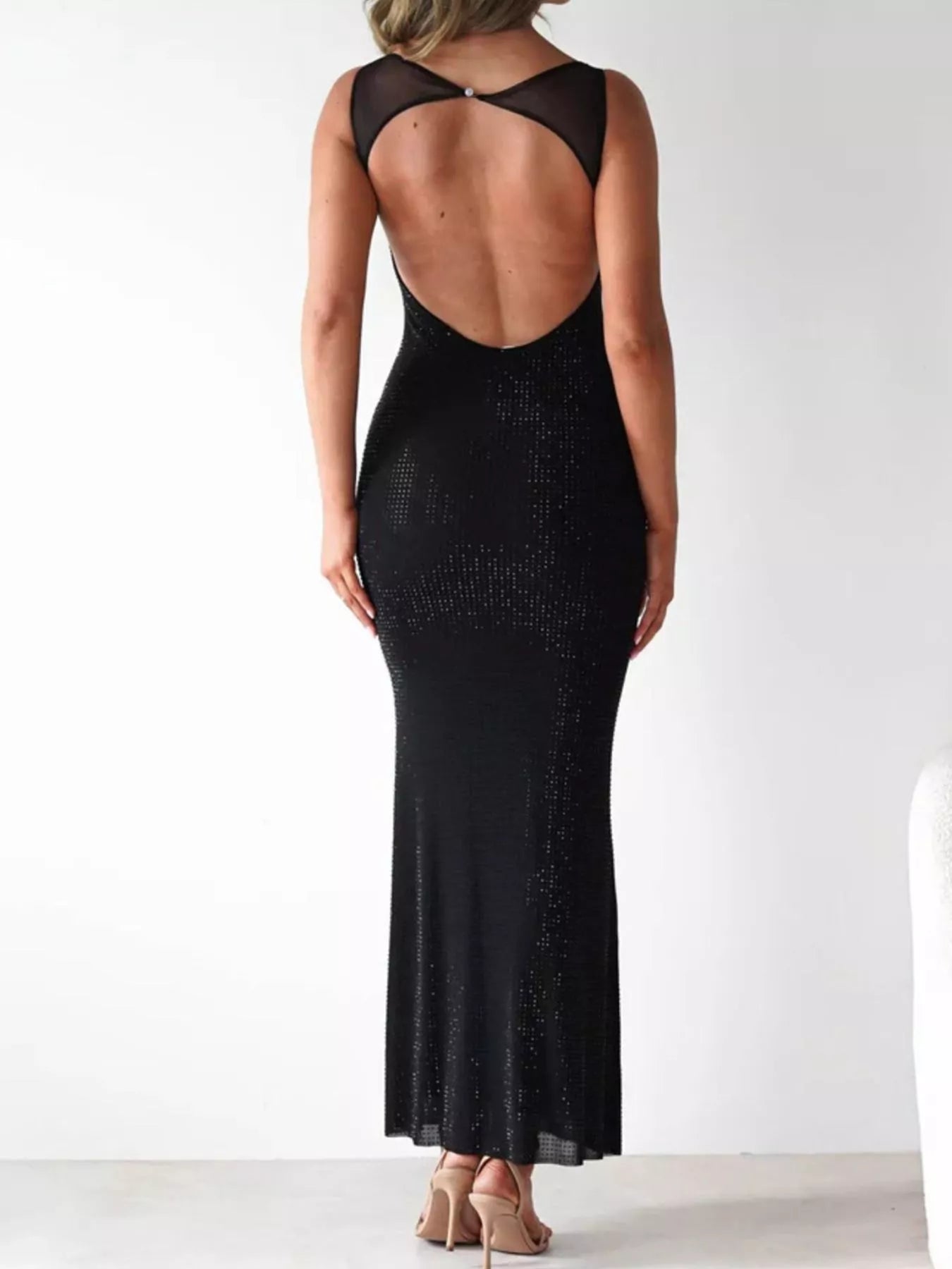 Backless Sleeveless Bodycon Maxi Dress - Be Bliss Boutique