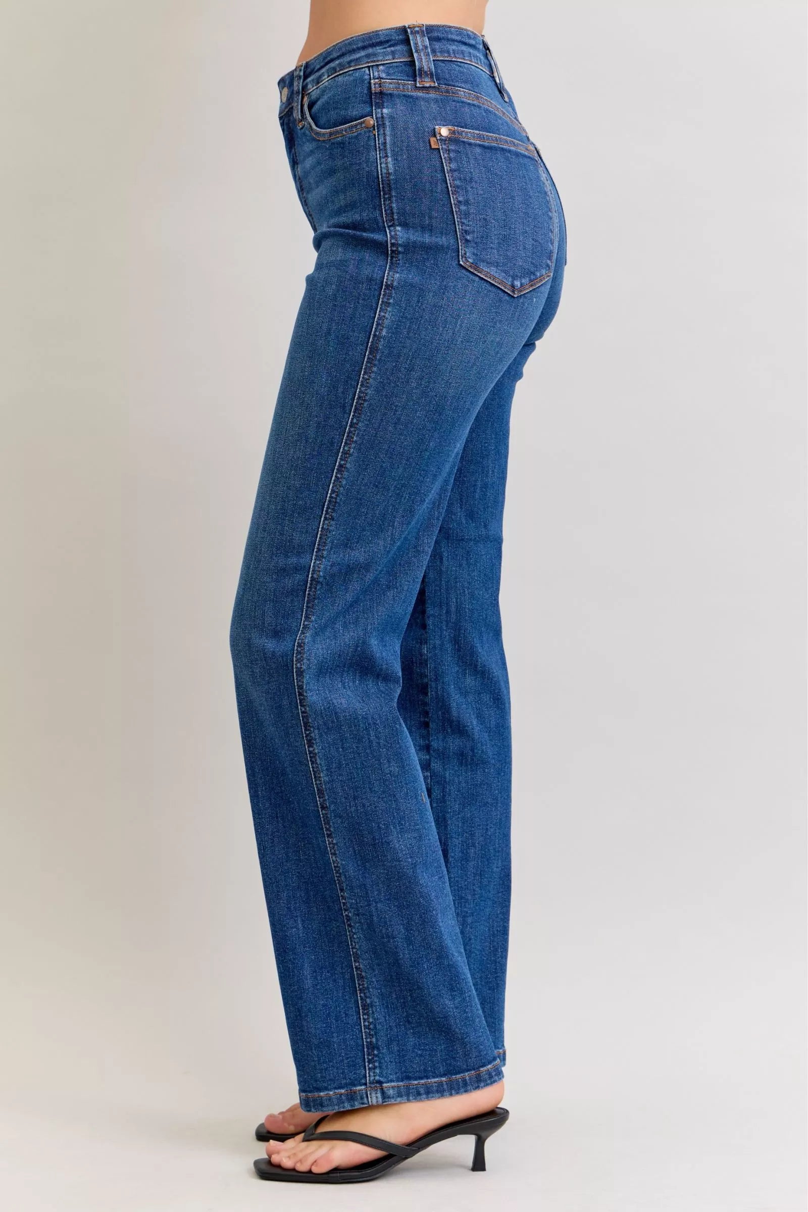Judy Blue Jeans - High Waist Tummy Control Straight Jeans - Be Bliss Boutique