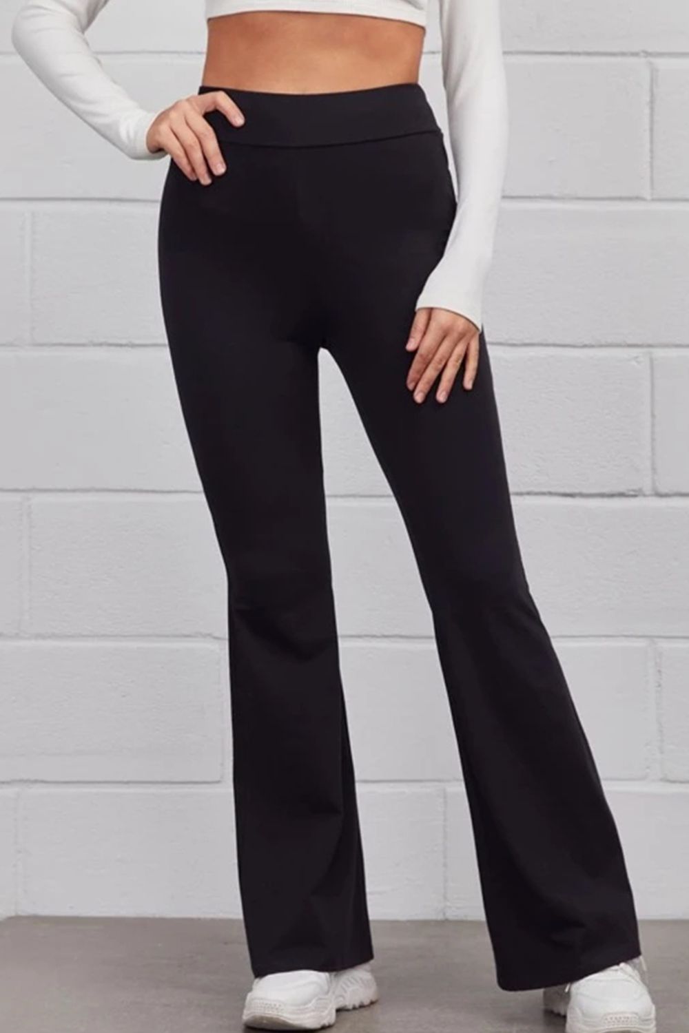 Pull On Flared Pants - Be Bliss Boutique
