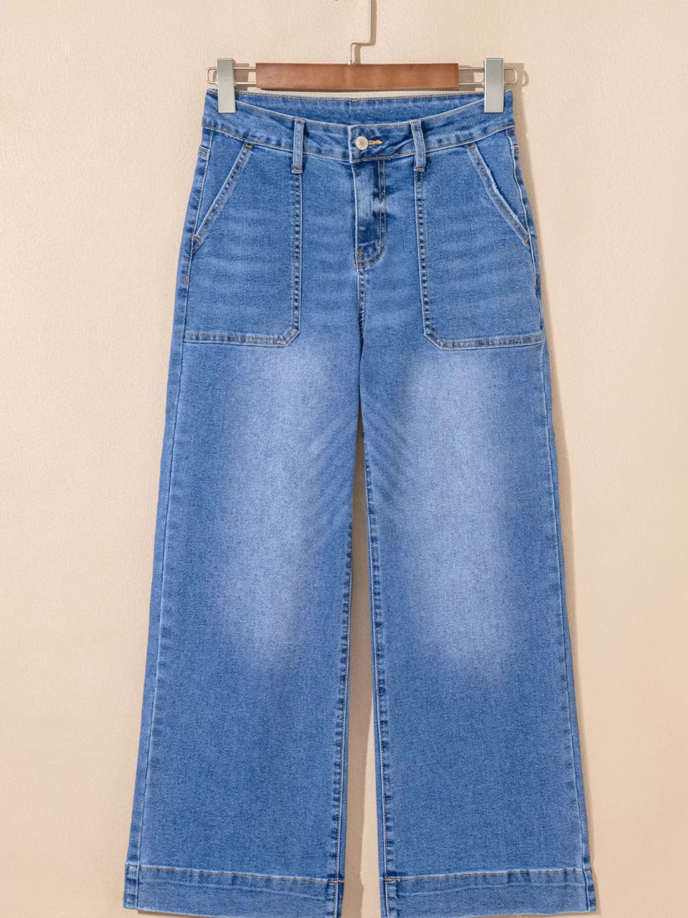 High-Waisted Wide Leg Flare Jeans - Be Bliss Boutique