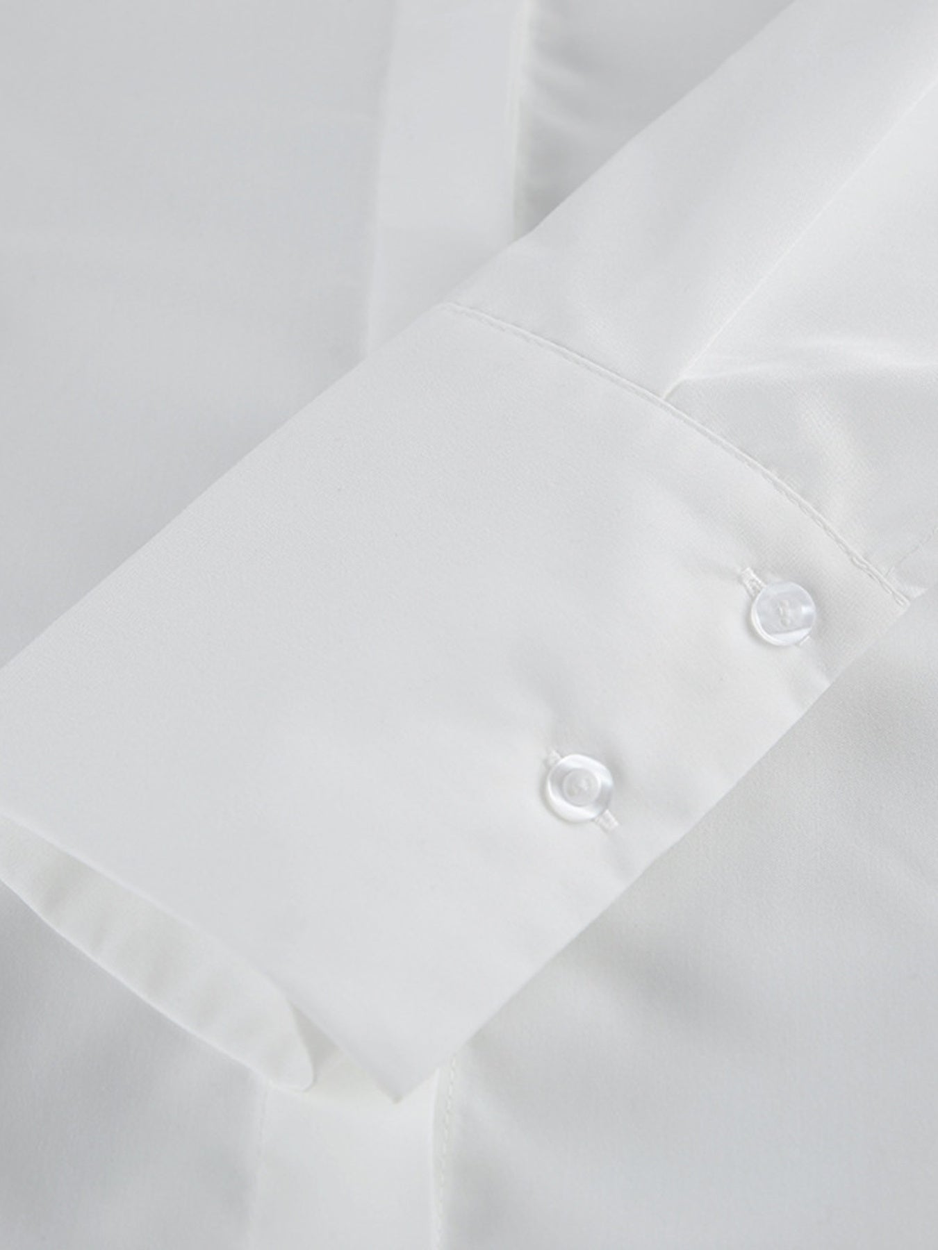 White Button Up Side Lace Up Shirt - Be Bliss Boutique
